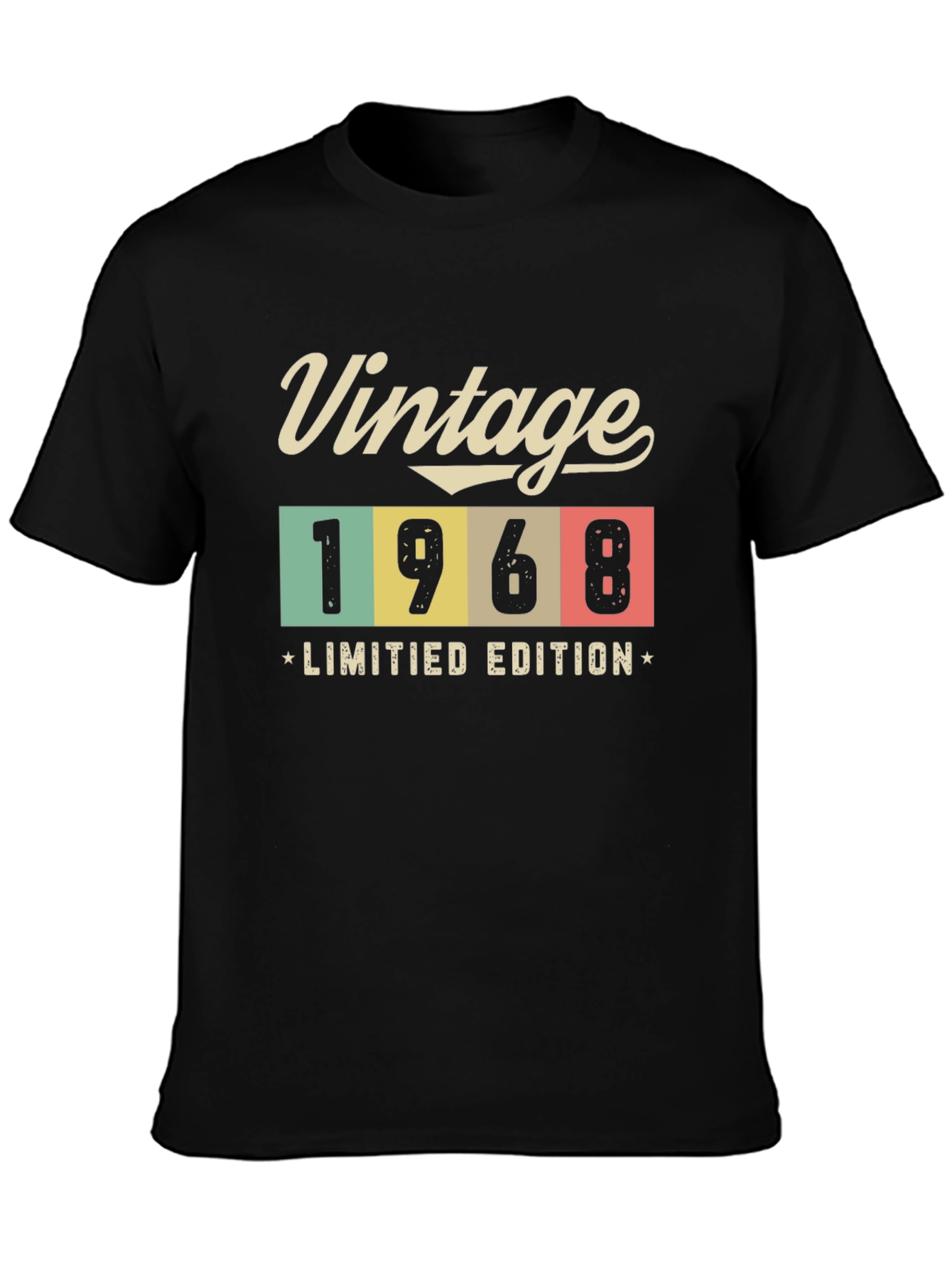Vintage 1968 Limited Edition Black T-Shirt