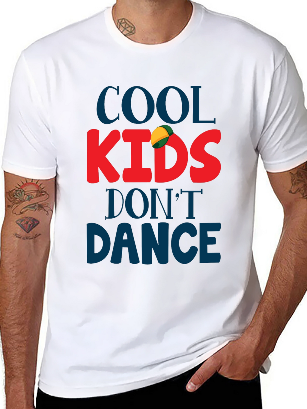 Cool Kids Dont Dance Black Graphic Tee