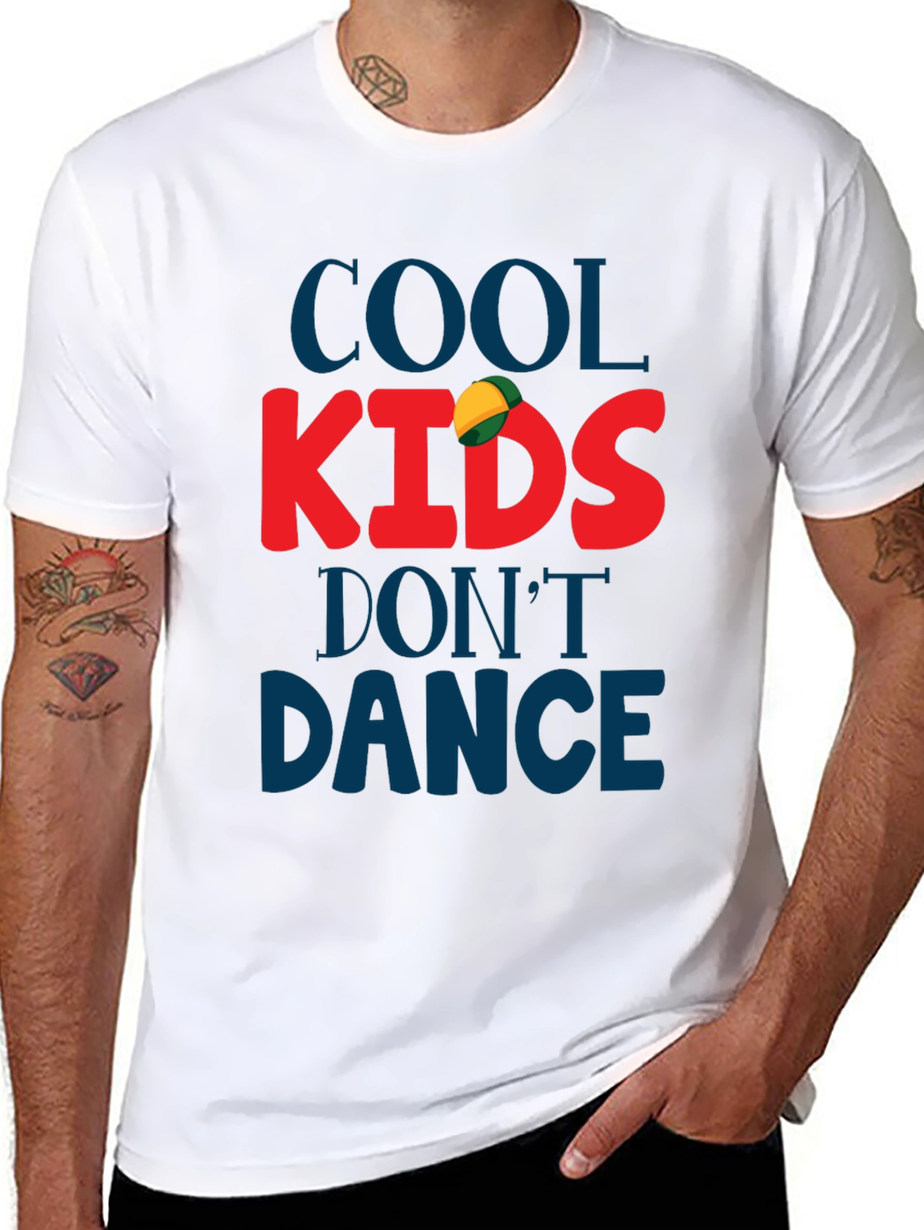 Cool Kids Dont Dance Black Graphic Tee