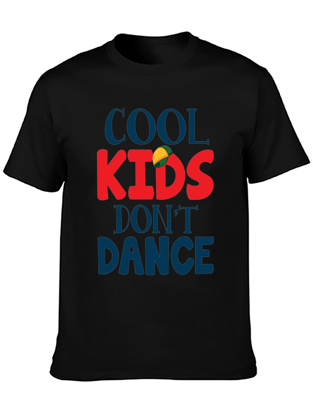 Cool Kids Dont Dance Black Graphic Tee