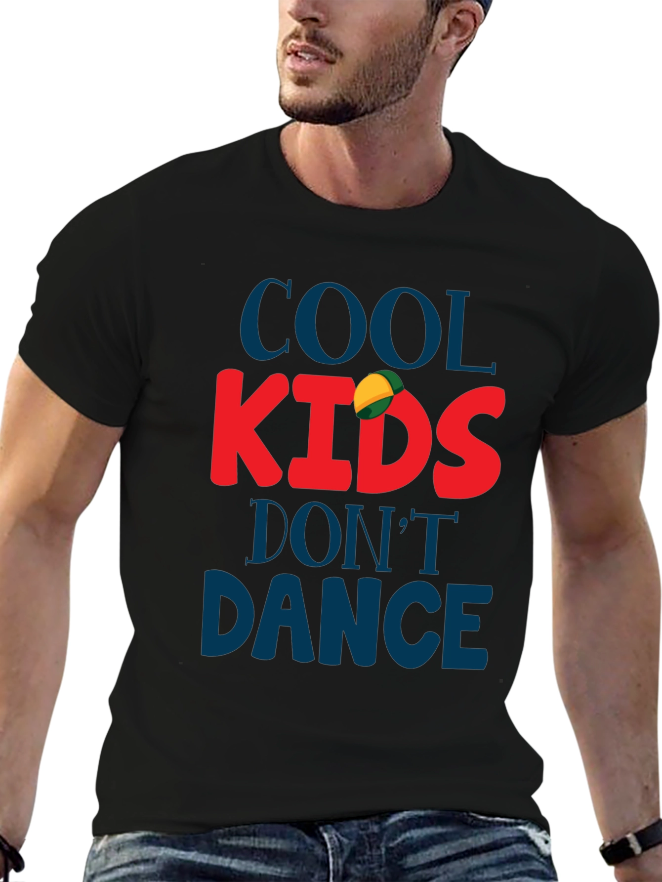 Cool Kids Dont Dance Black Graphic Tee