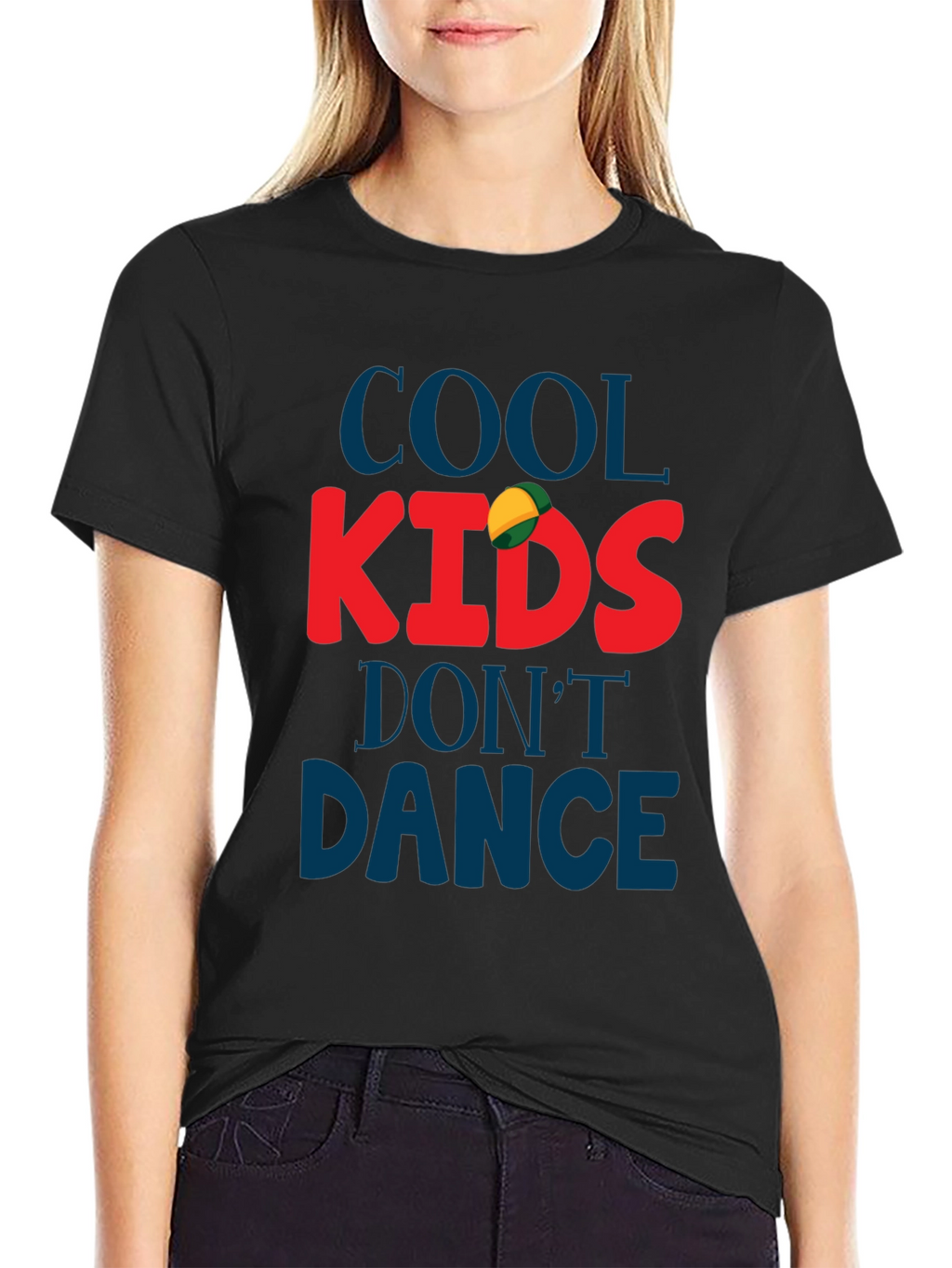 Cool Kids Dont Dance Black Graphic Tee