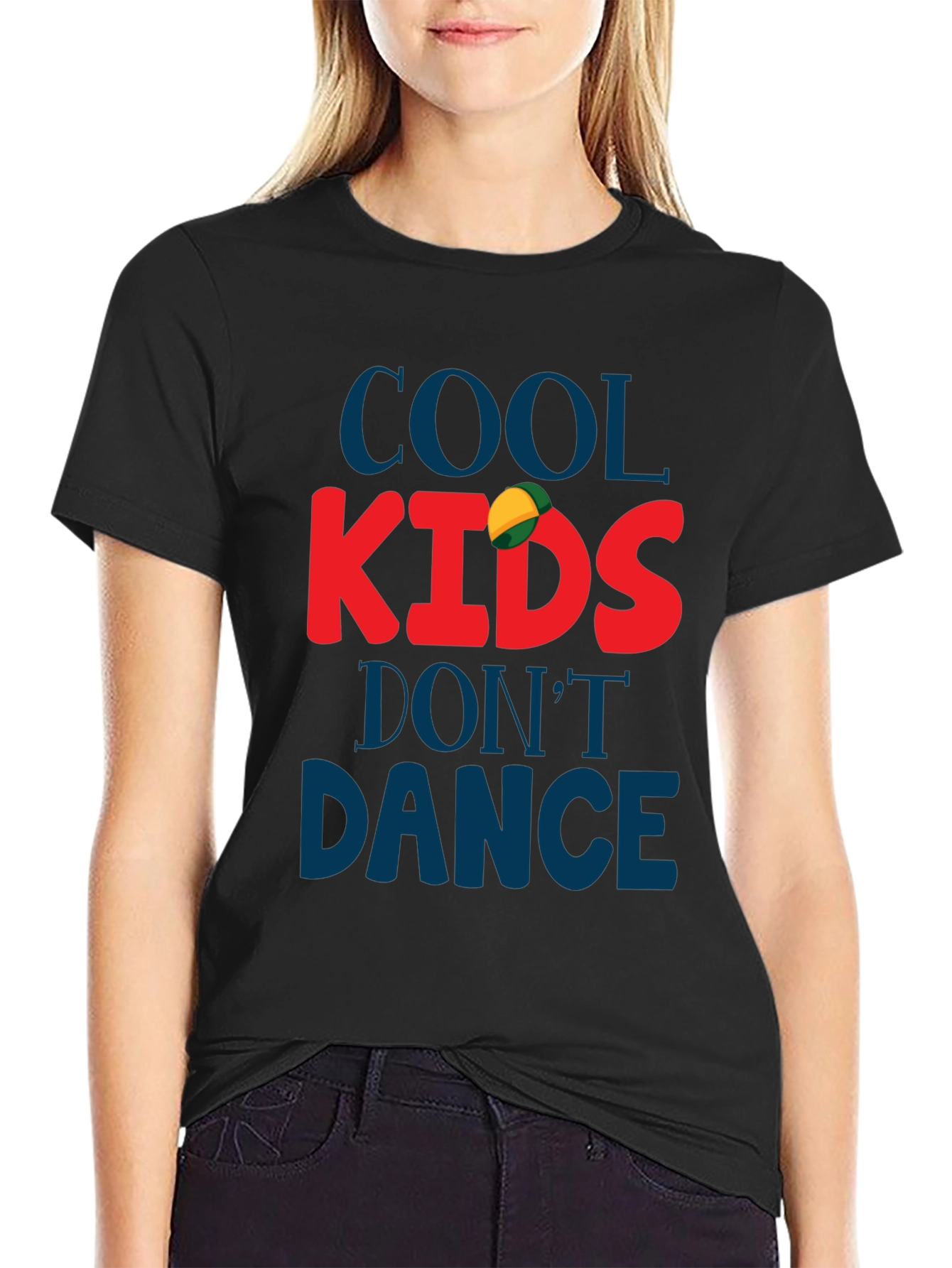 Cool Kids Dont Dance Black Graphic Tee