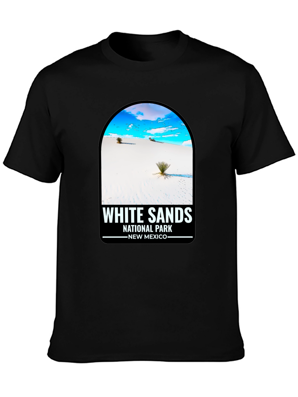 White Sands National Park Black T-Shirt