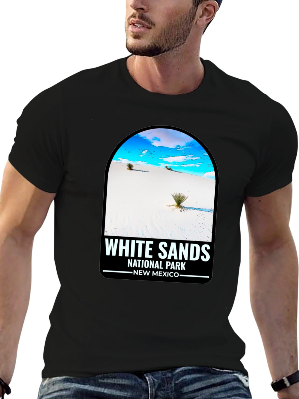 White Sands National Park Black T-Shirt