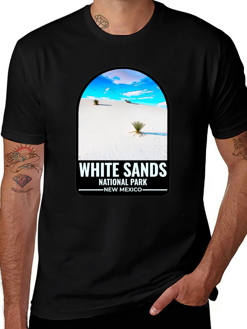 White Sands National Park Black T-Shirt