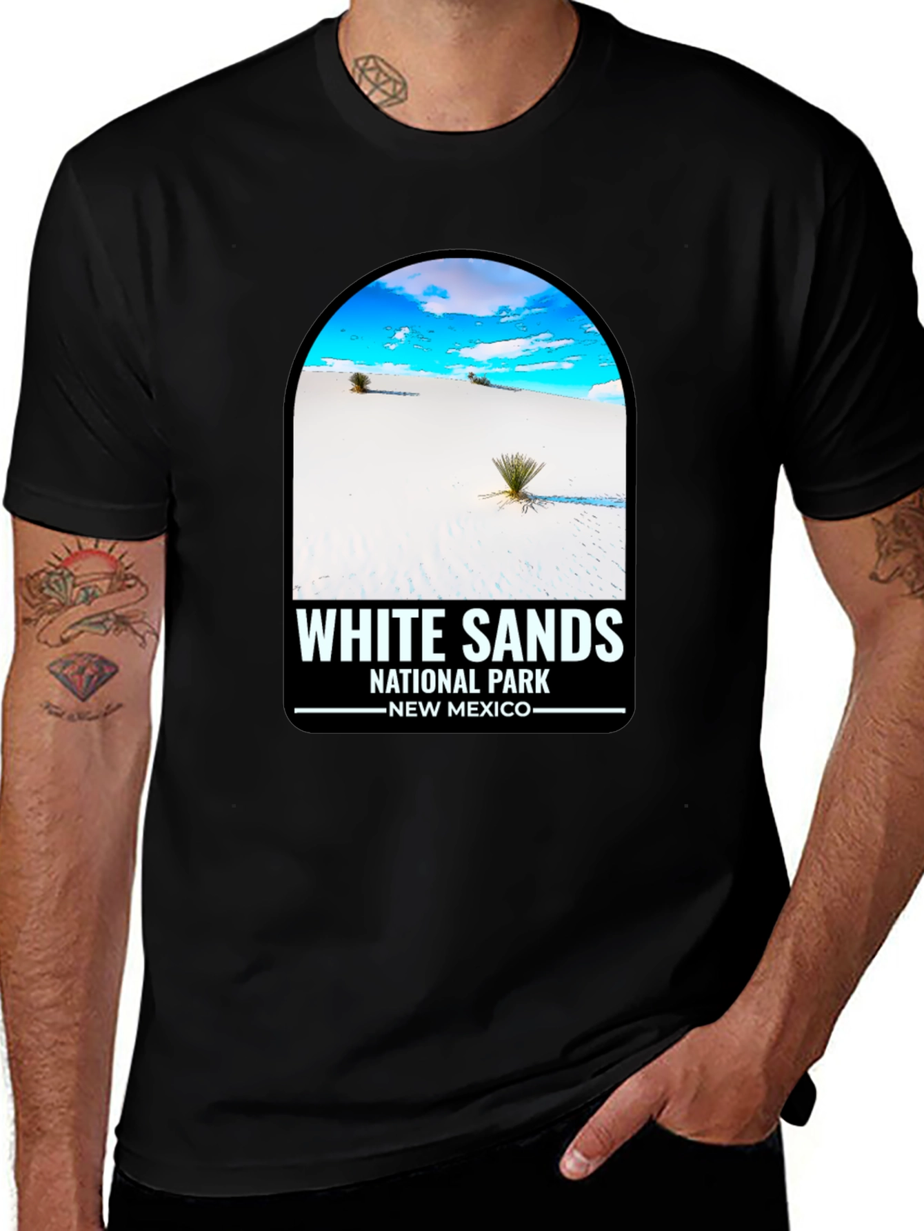 White Sands National Park Black T-Shirt