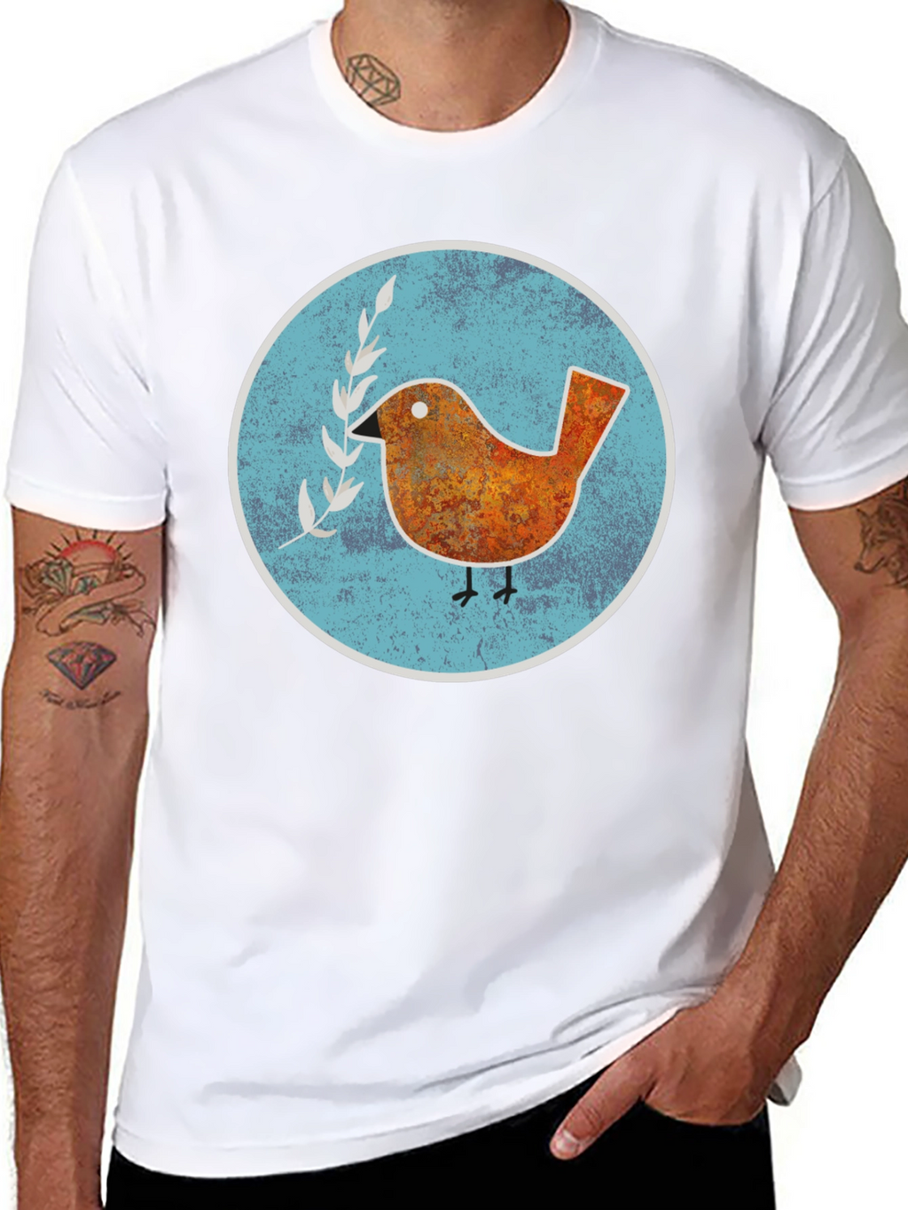 Peace Bird Graphic T-Shirt