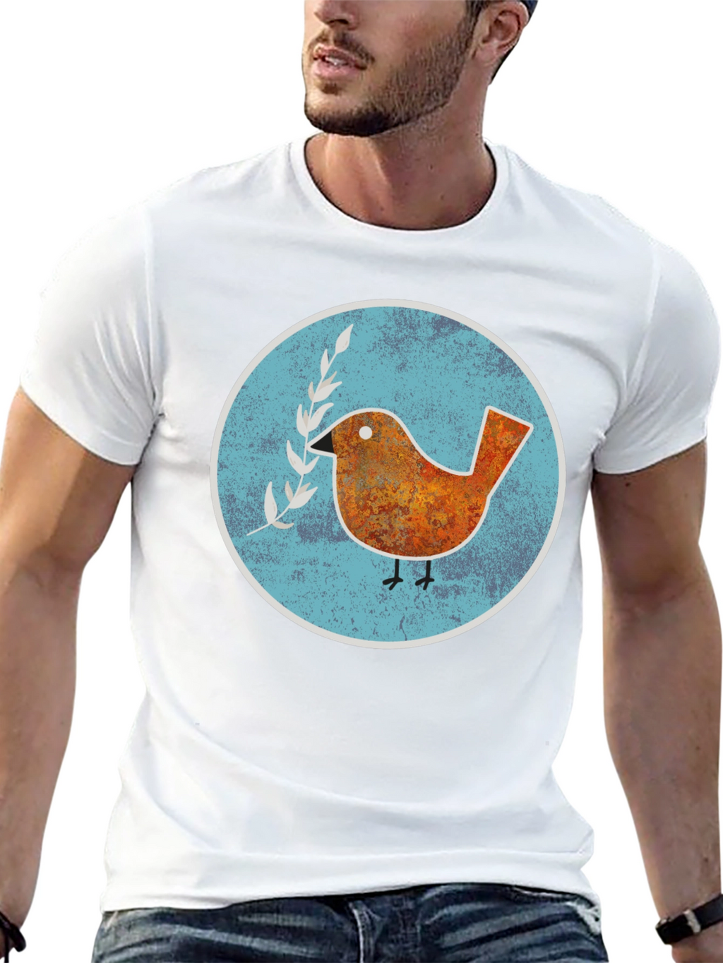Peace Bird Graphic T-Shirt