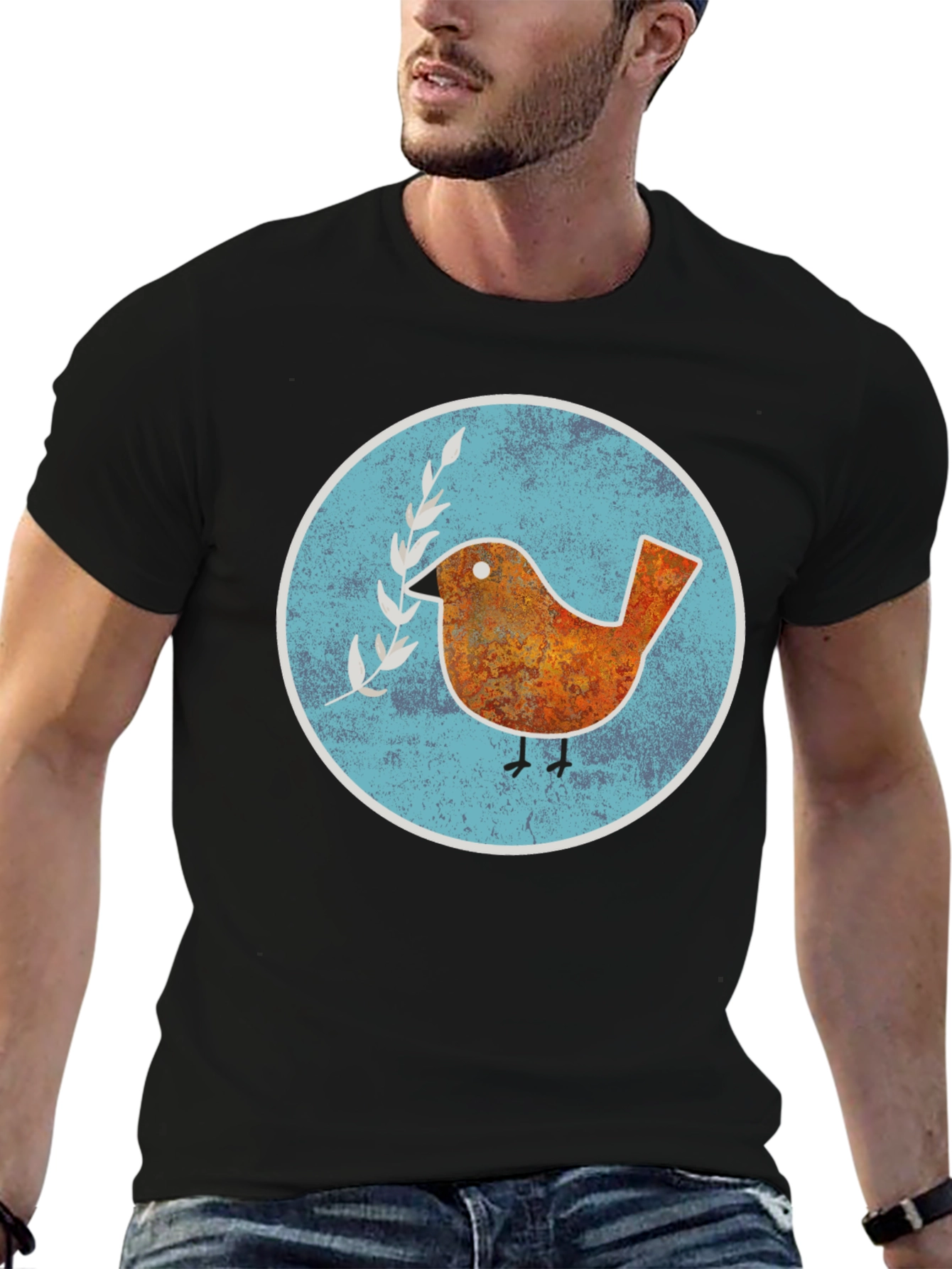 Peace Bird Graphic T-Shirt