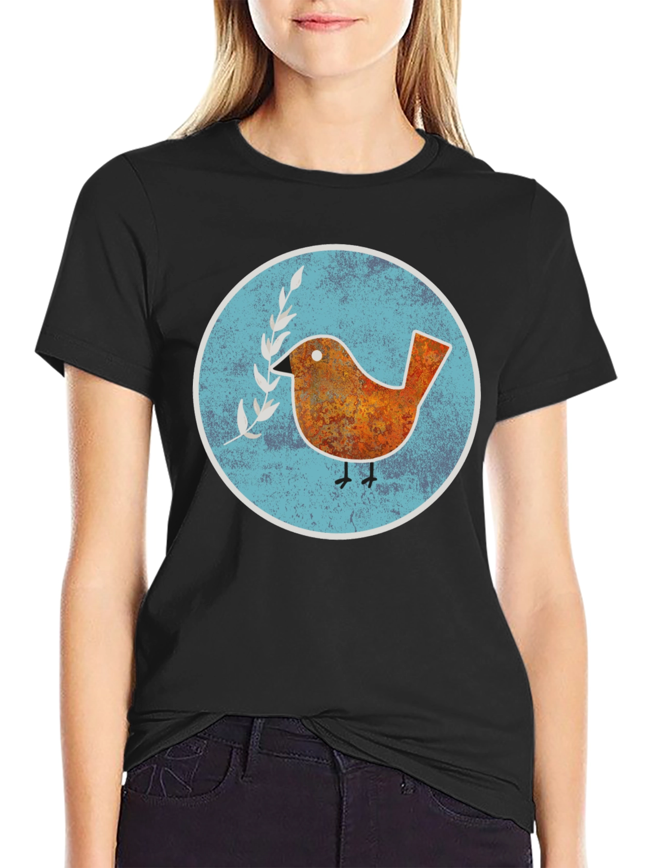 Peace Bird Graphic T-Shirt