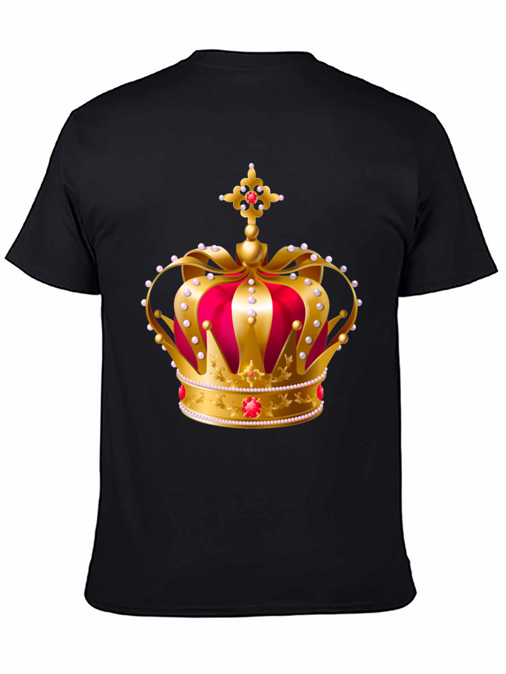 Royal Crown Graphic Tee - Gold and Red