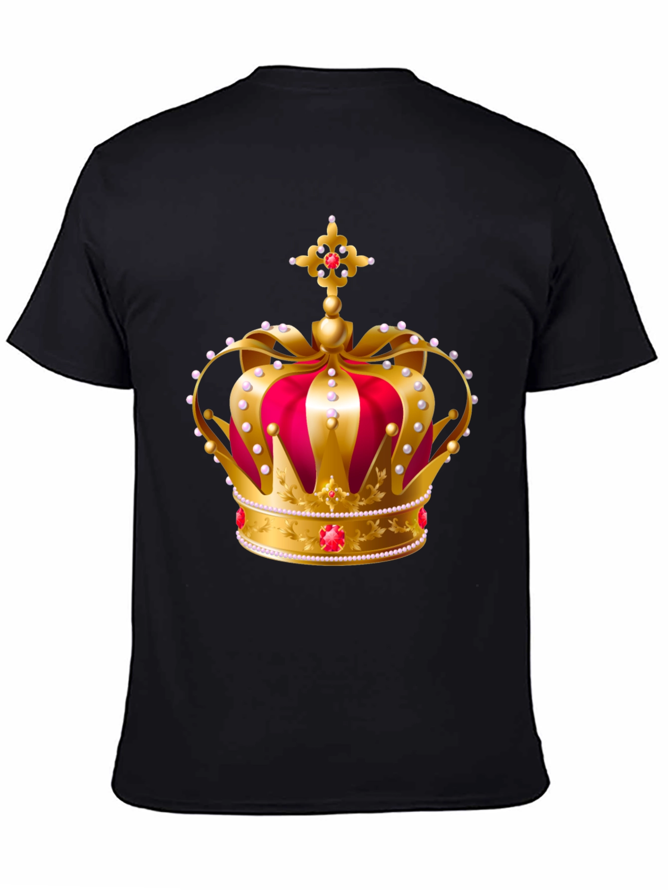 Royal Crown Graphic Tee - Gold and Red