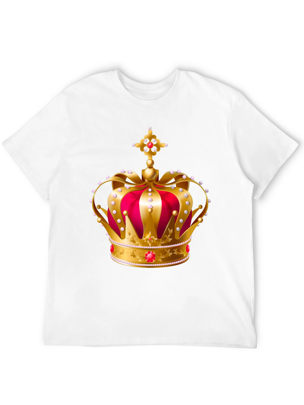Royal Crown Graphic Tee - Gold and Red