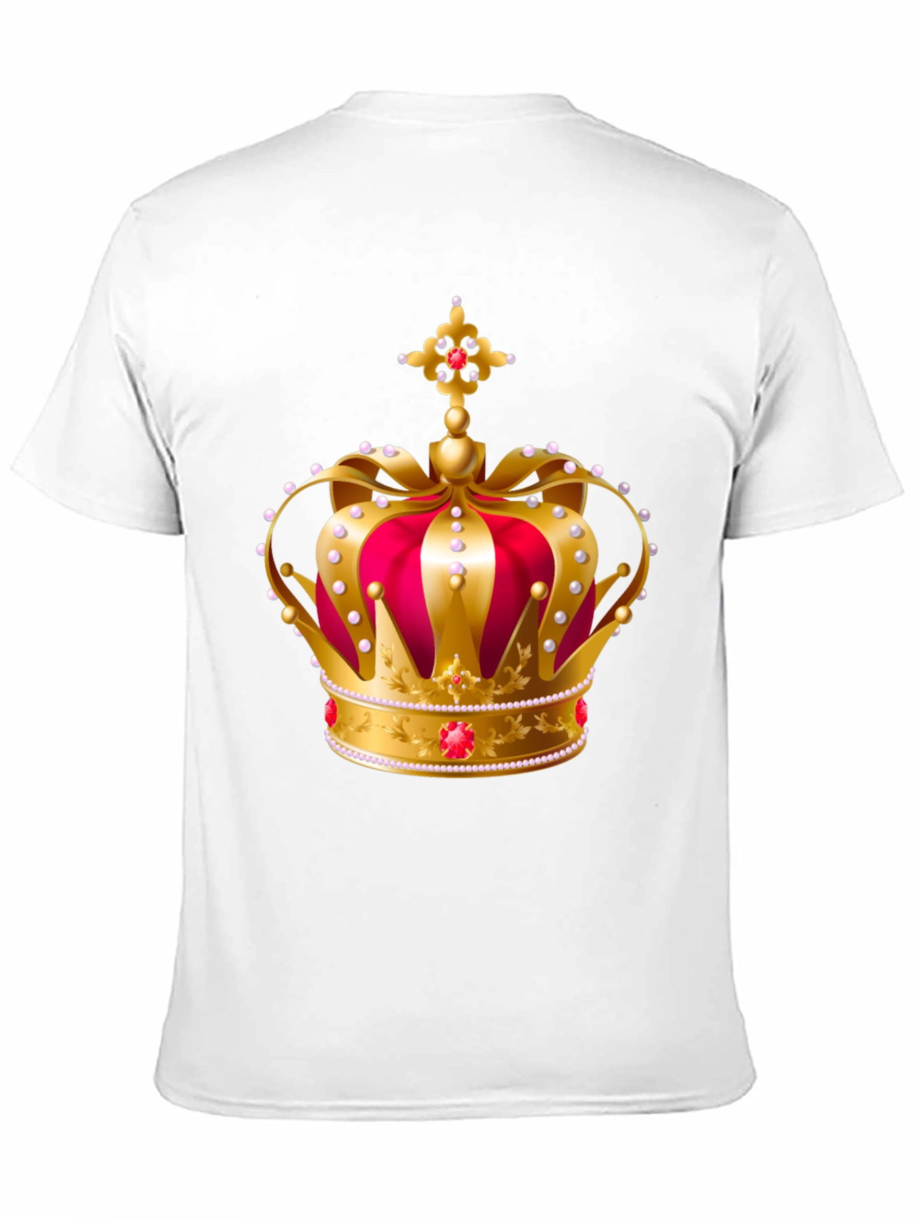 Royal Crown Graphic Tee - Gold and Red