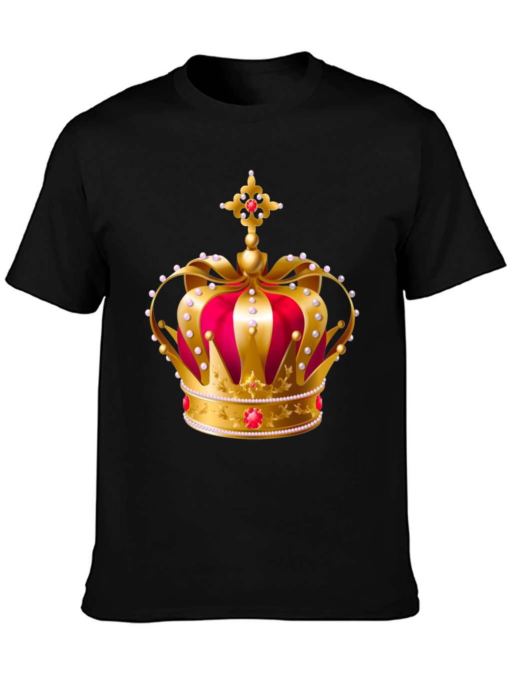 Royal Crown Graphic Tee - Gold and Red