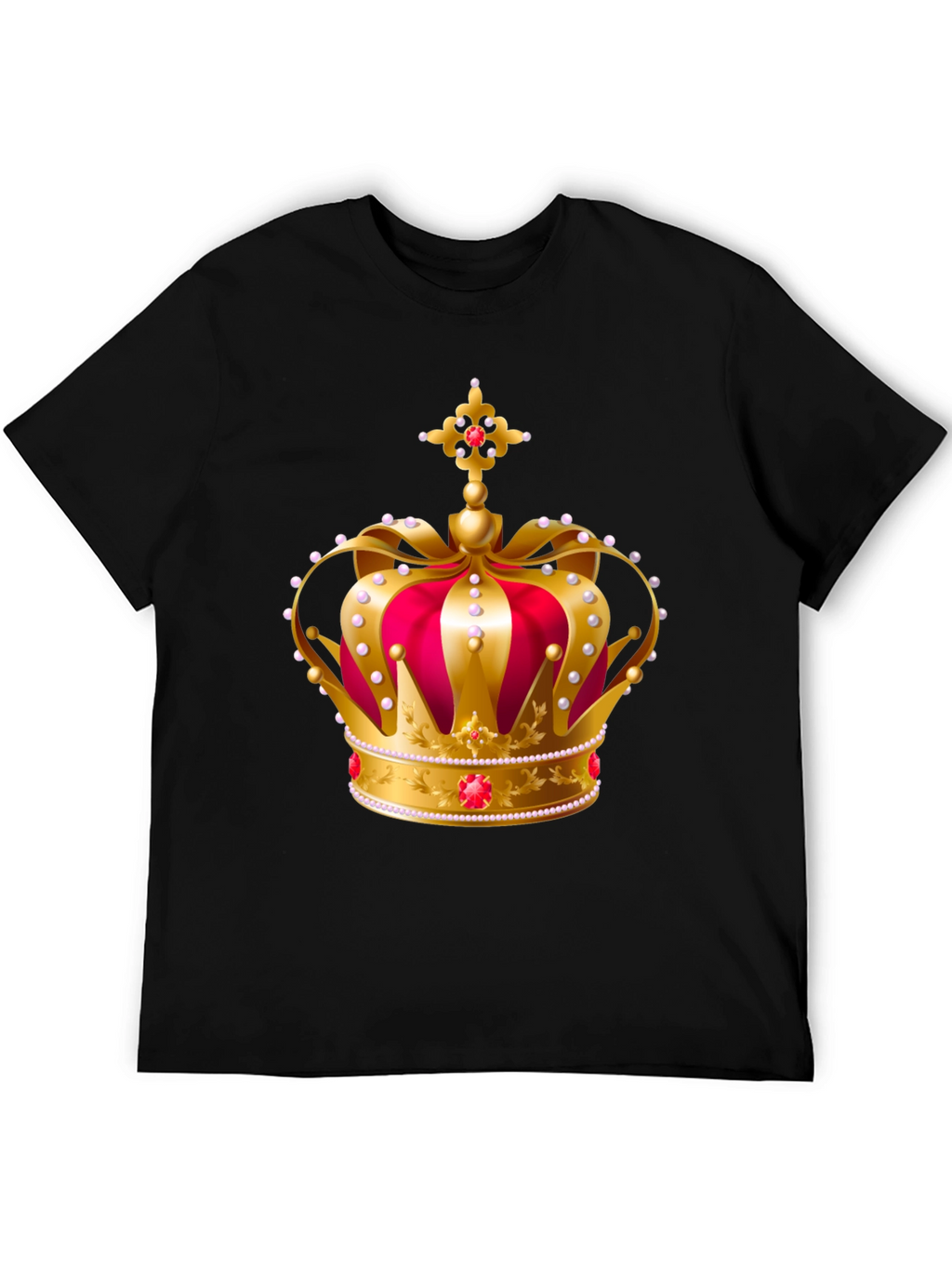 Royal Crown Graphic Tee - Gold and Red