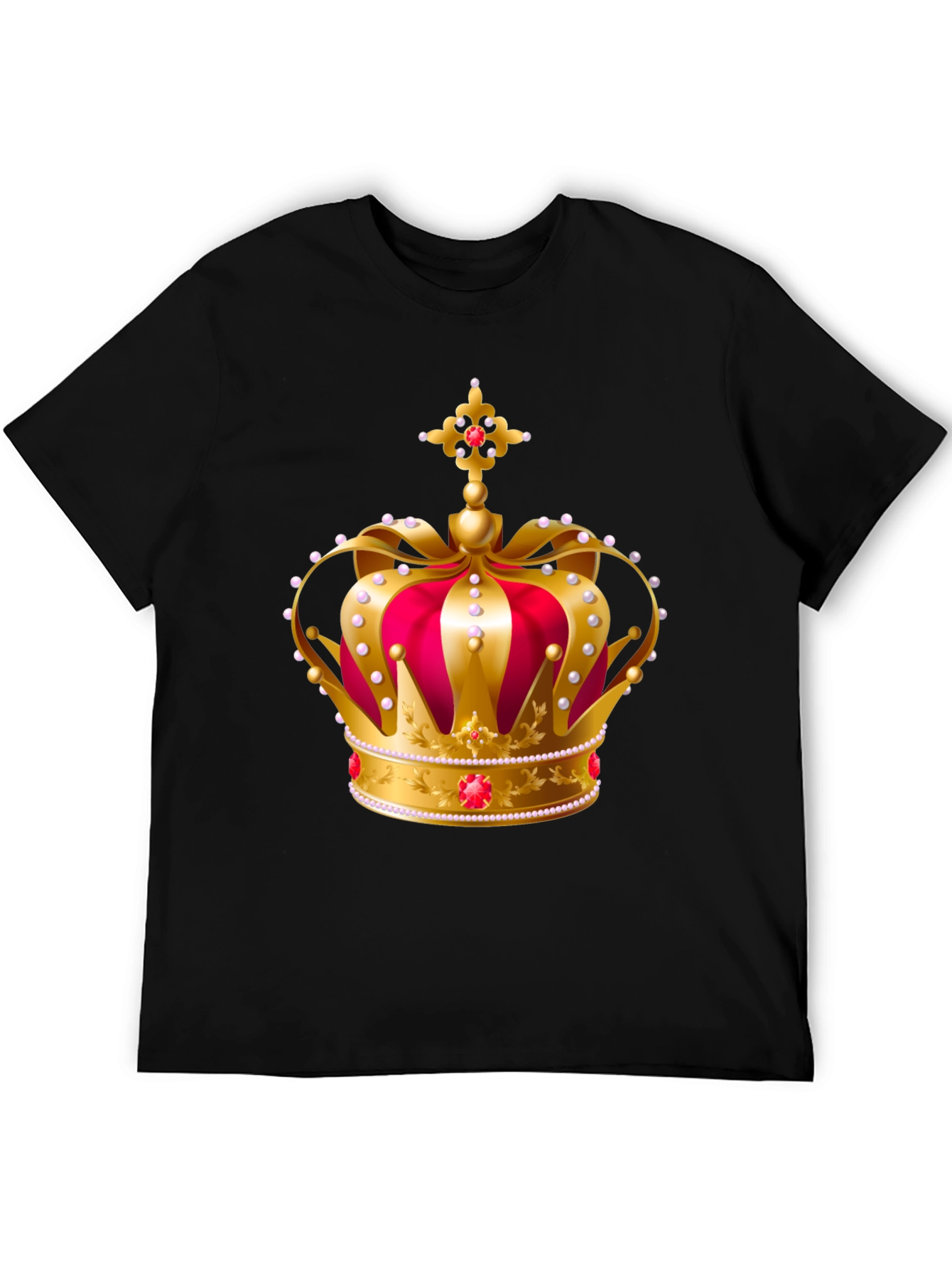 Royal Crown Graphic Tee - Gold and Red