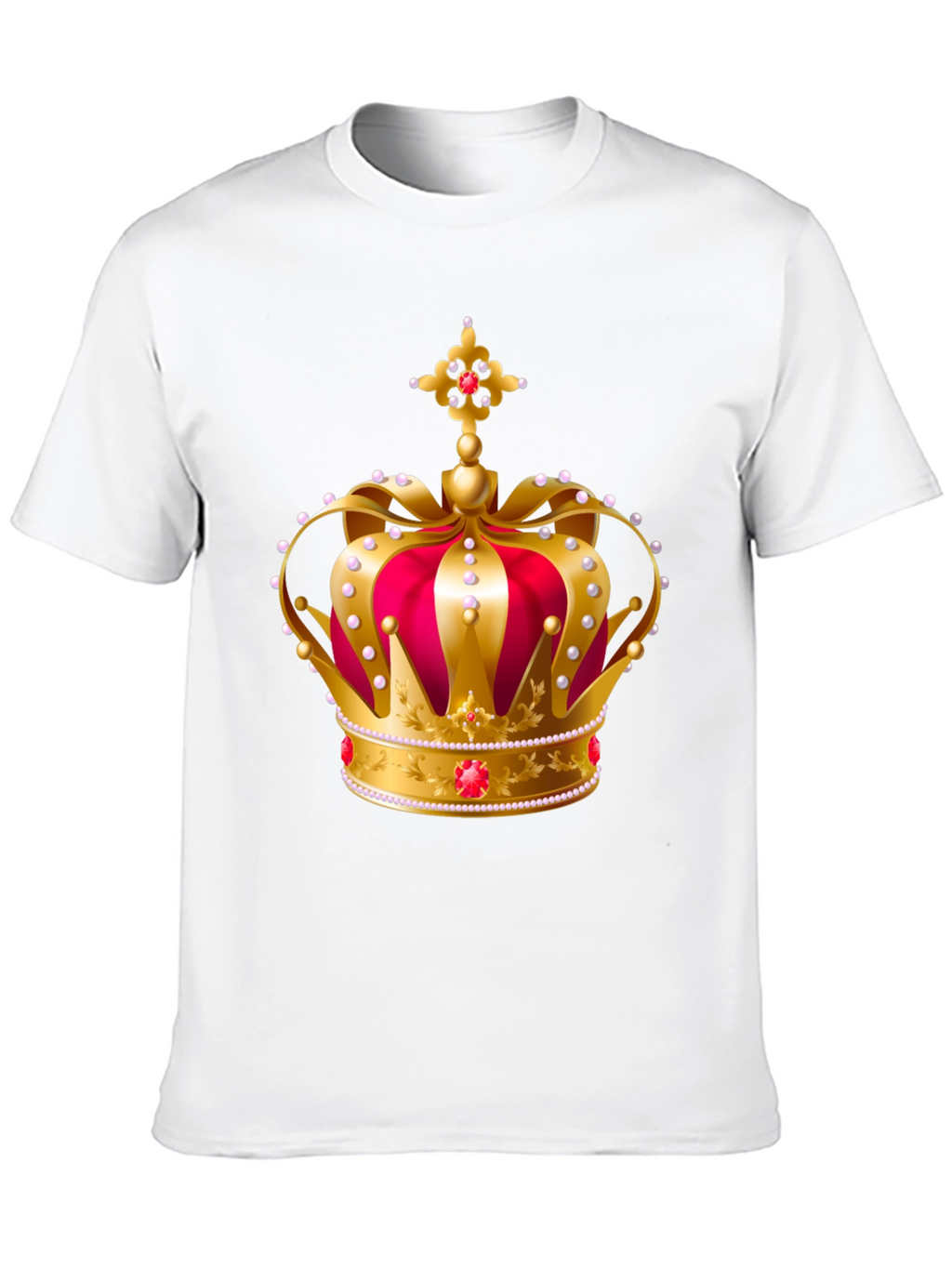 Royal Crown Graphic Tee - Gold and Red