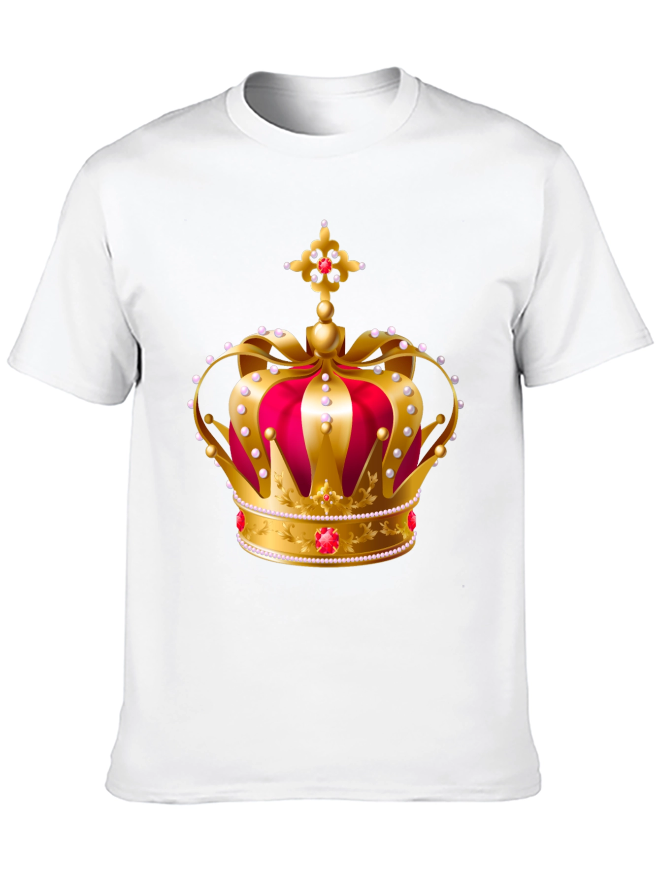 Royal Crown Graphic Tee - Gold and Red
