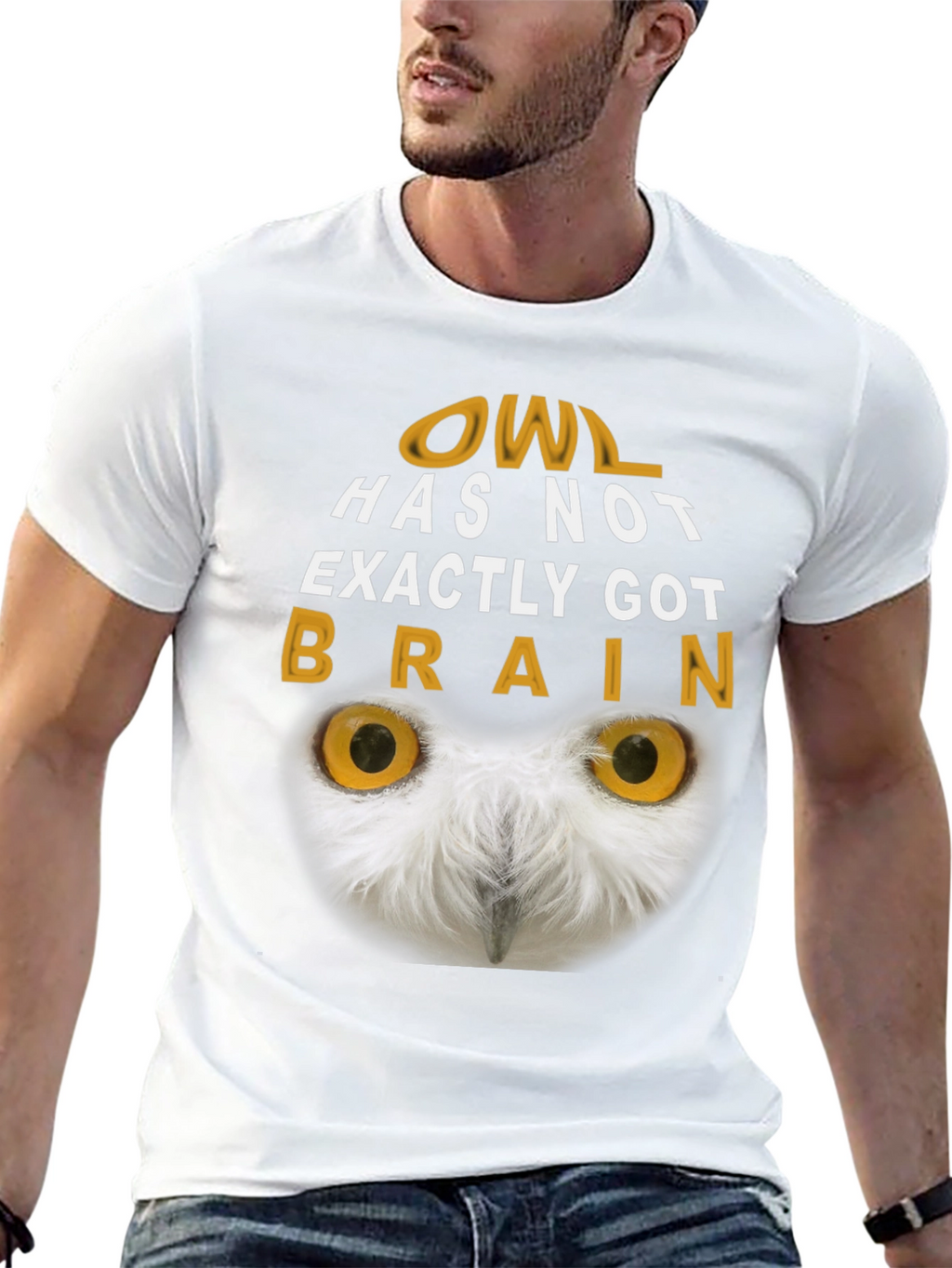 Owl Brain T-Shirt - Funny Graphic Tee