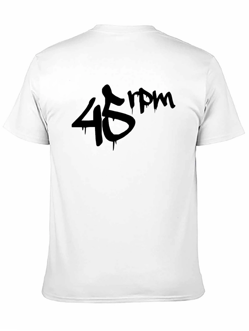 45 RPM Black Graphic T-Shirt - Music Lover Tee