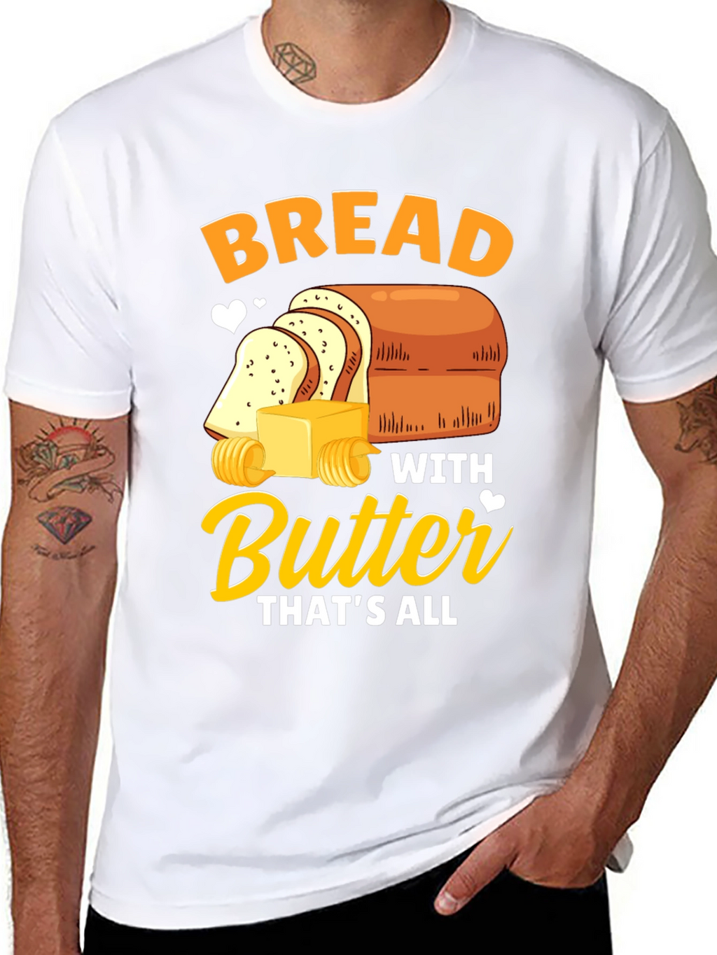 Bread with Butter T-Shirt - Funny Foodie Tee