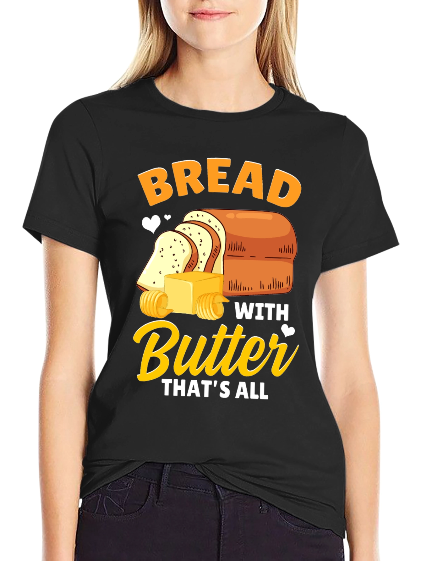 Bread with Butter T-Shirt - Funny Foodie Tee