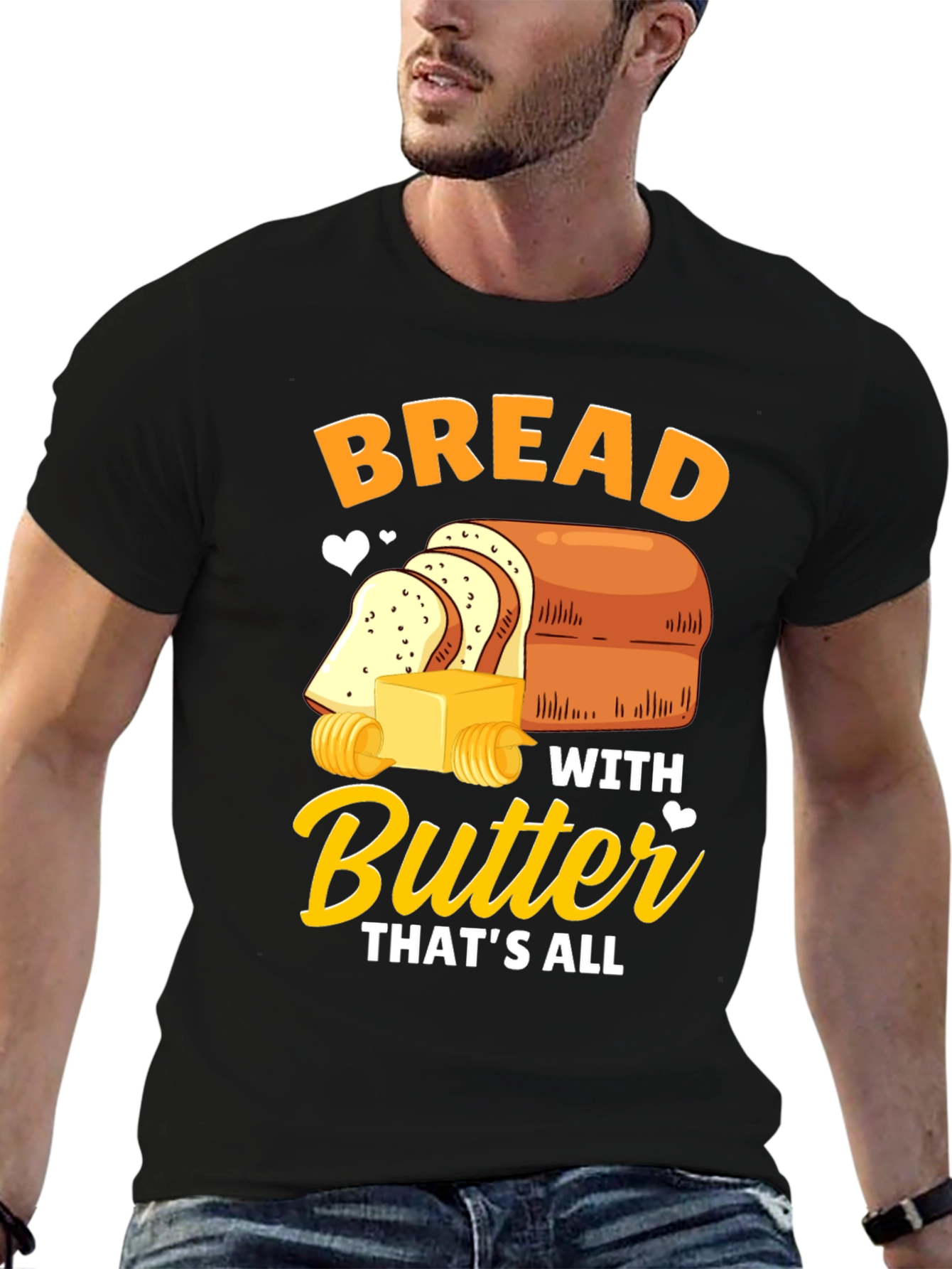 Bread with Butter T-Shirt - Funny Foodie Tee