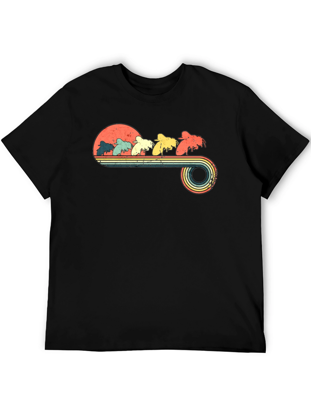 Retro Bees Graphic T-Shirt