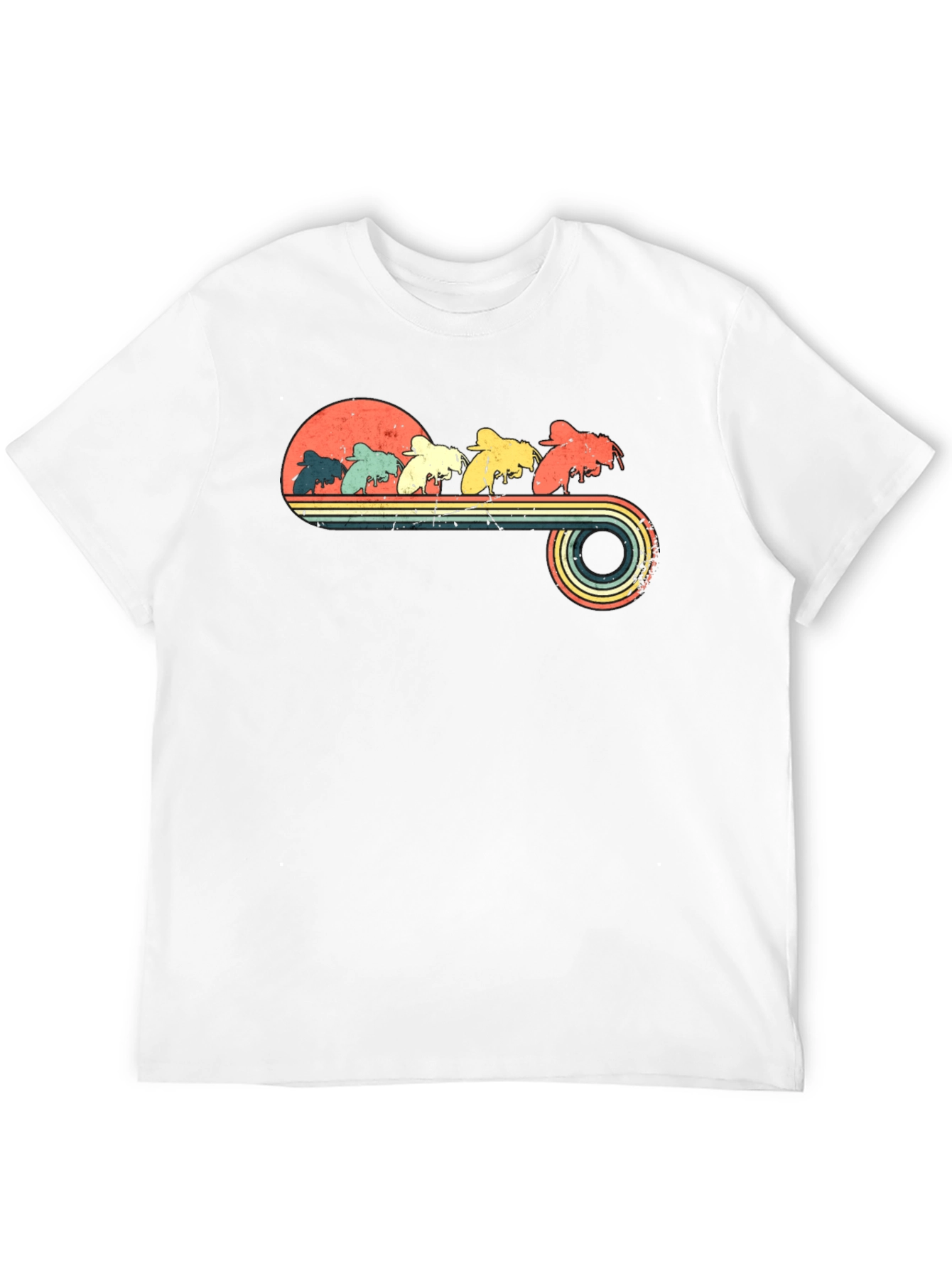 Retro Bees Graphic T-Shirt