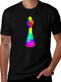 Rainbow Chess King T-Shirt - Unique Design