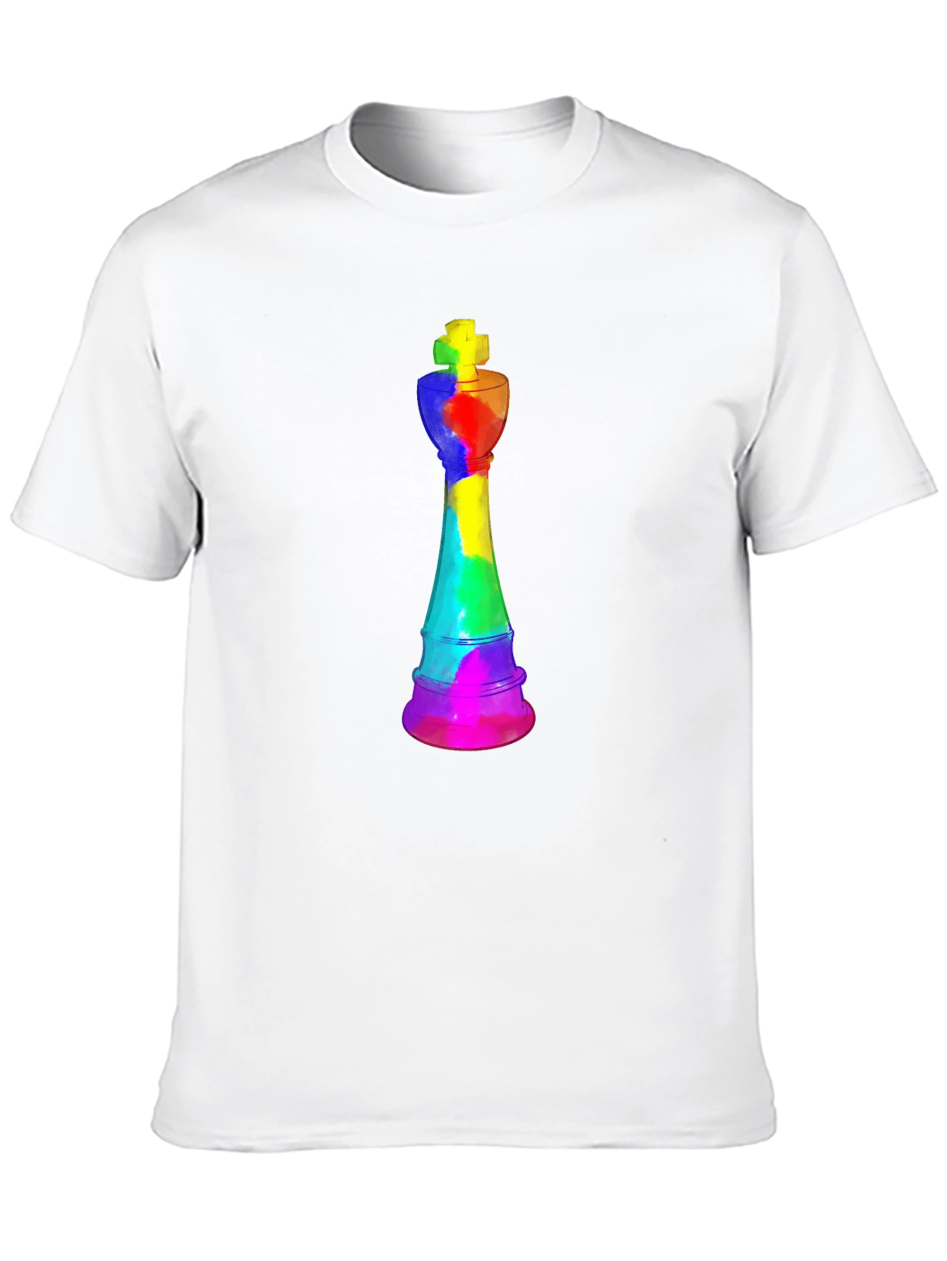 Rainbow Chess King T-Shirt - Unique Design