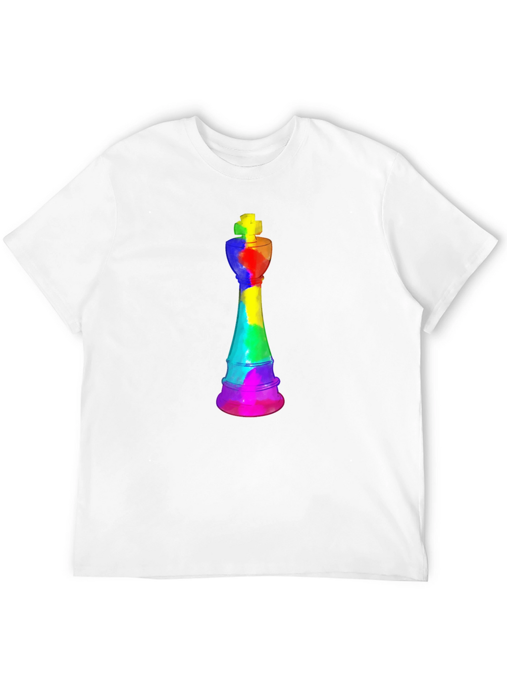 Rainbow Chess King T-Shirt - Unique Design