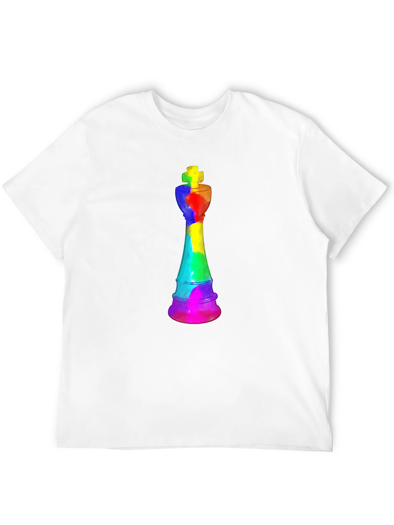 Rainbow Chess King T-Shirt - Unique Design