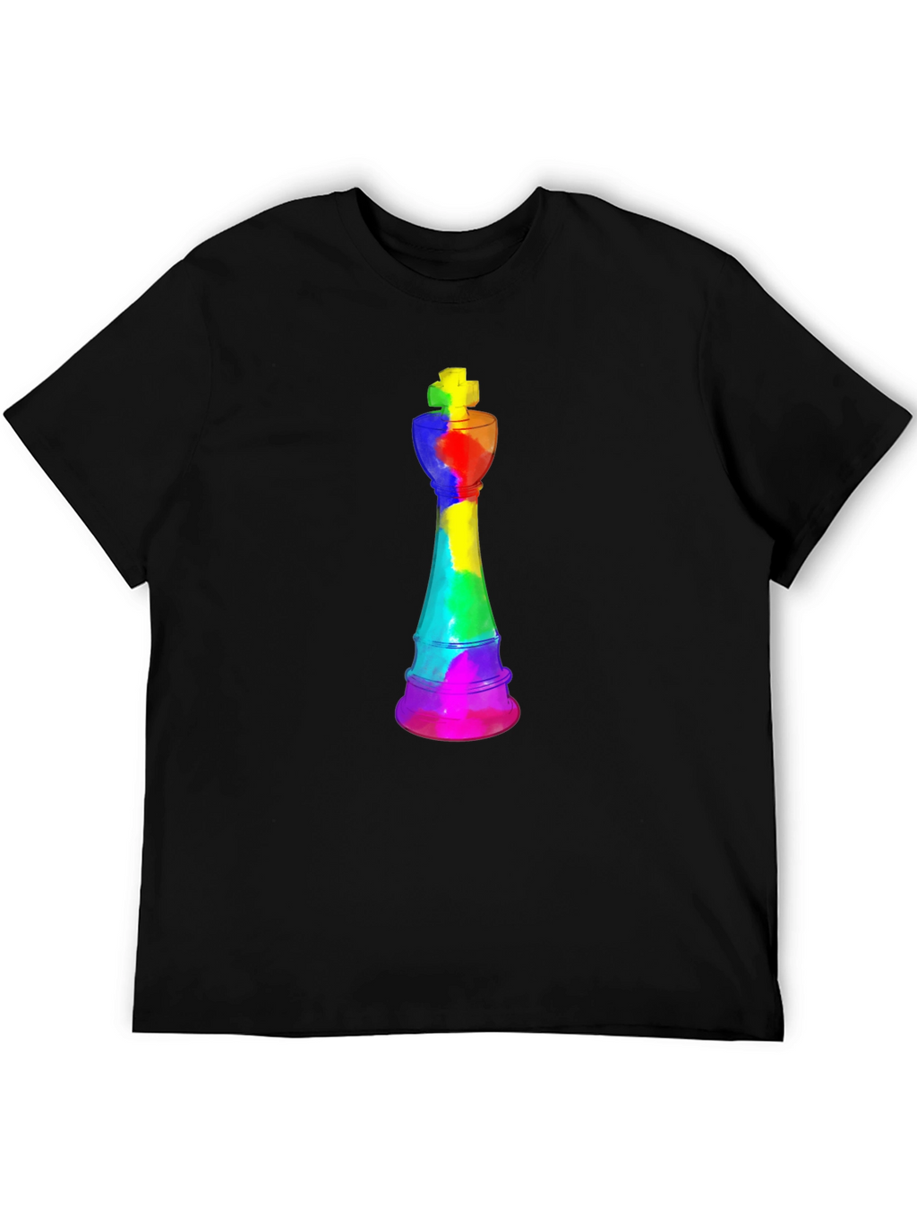 Rainbow Chess King T-Shirt - Unique Design