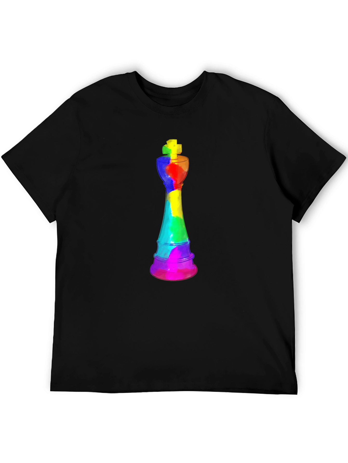 Rainbow Chess King T-Shirt - Unique Design