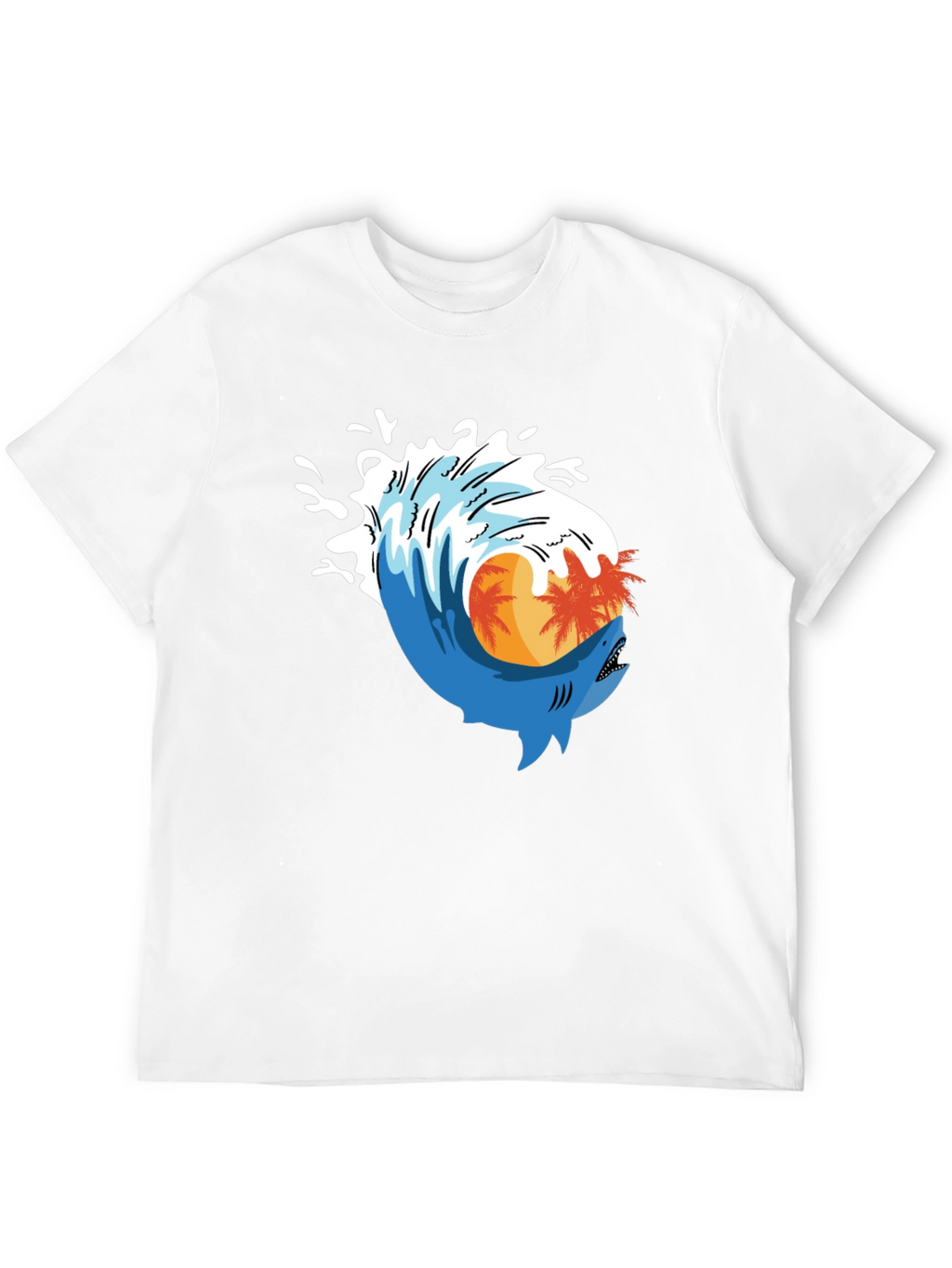Shark Wave Graphic Tee - Island Life Style