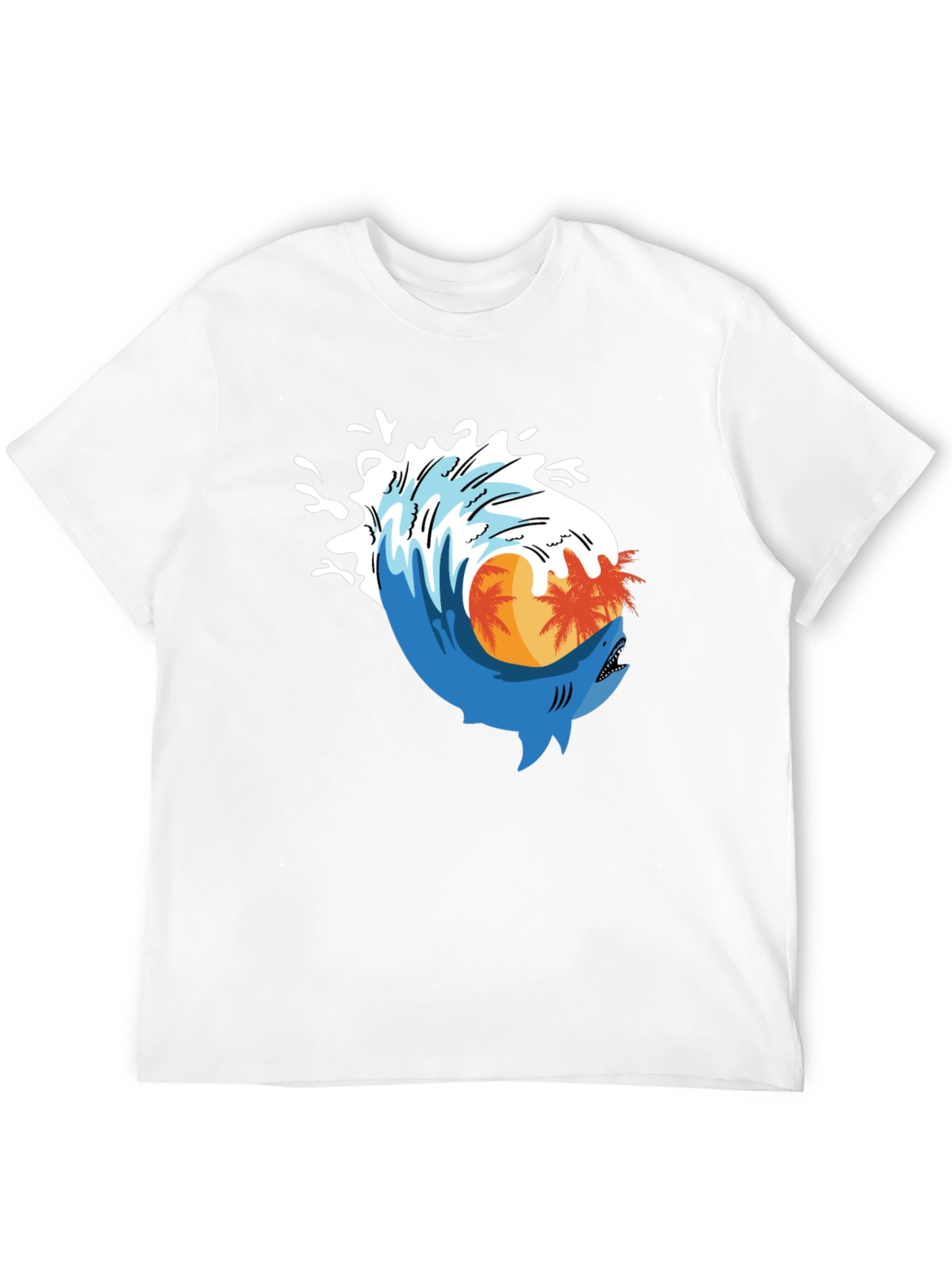 Shark Wave Graphic Tee - Island Life Style