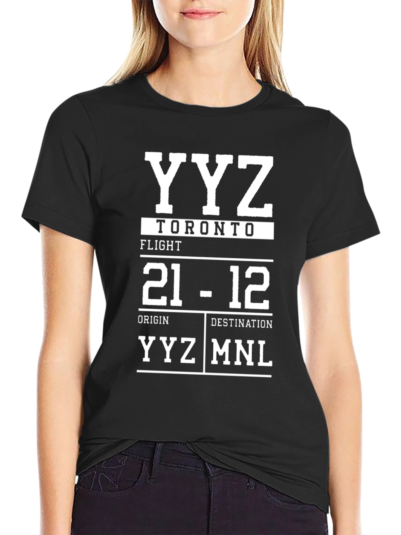 YYZ Toronto Flight T-Shirt - Airport Code Tee
