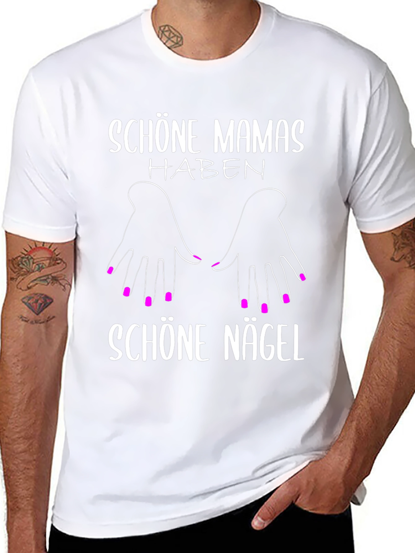 Schöne Mamas Haben Schöne Nägel T-Shirt