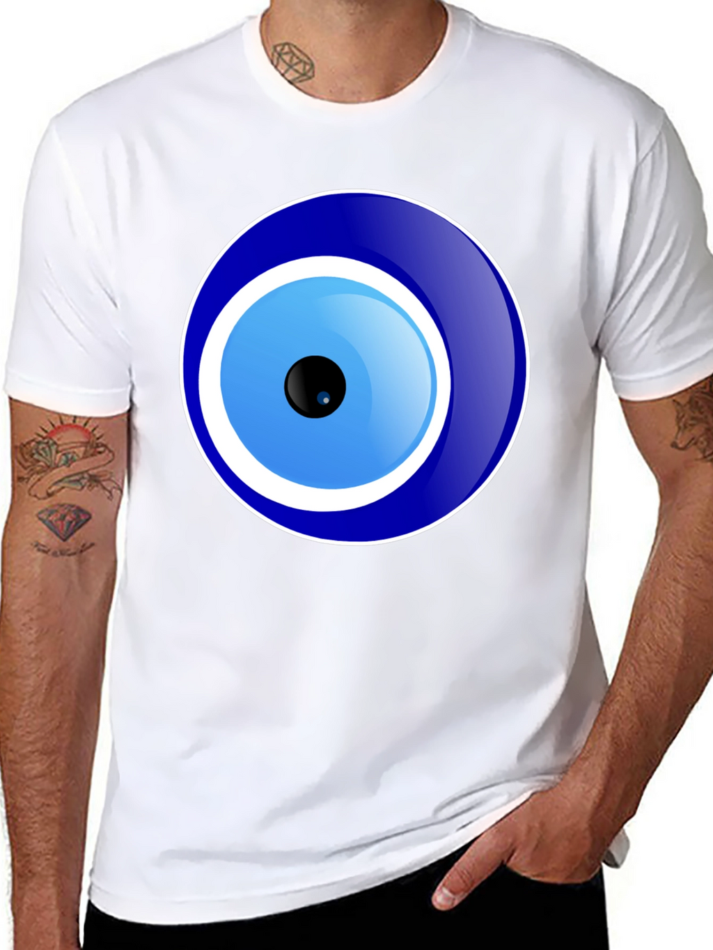 Evil Eye Graphic T-Shirt - Unisex Black Tee
