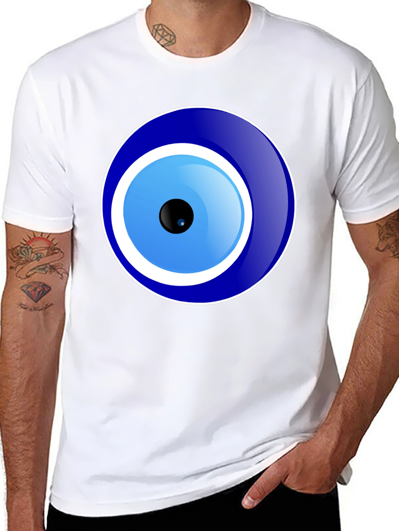 Evil Eye Graphic T-Shirt - Unisex Black Tee