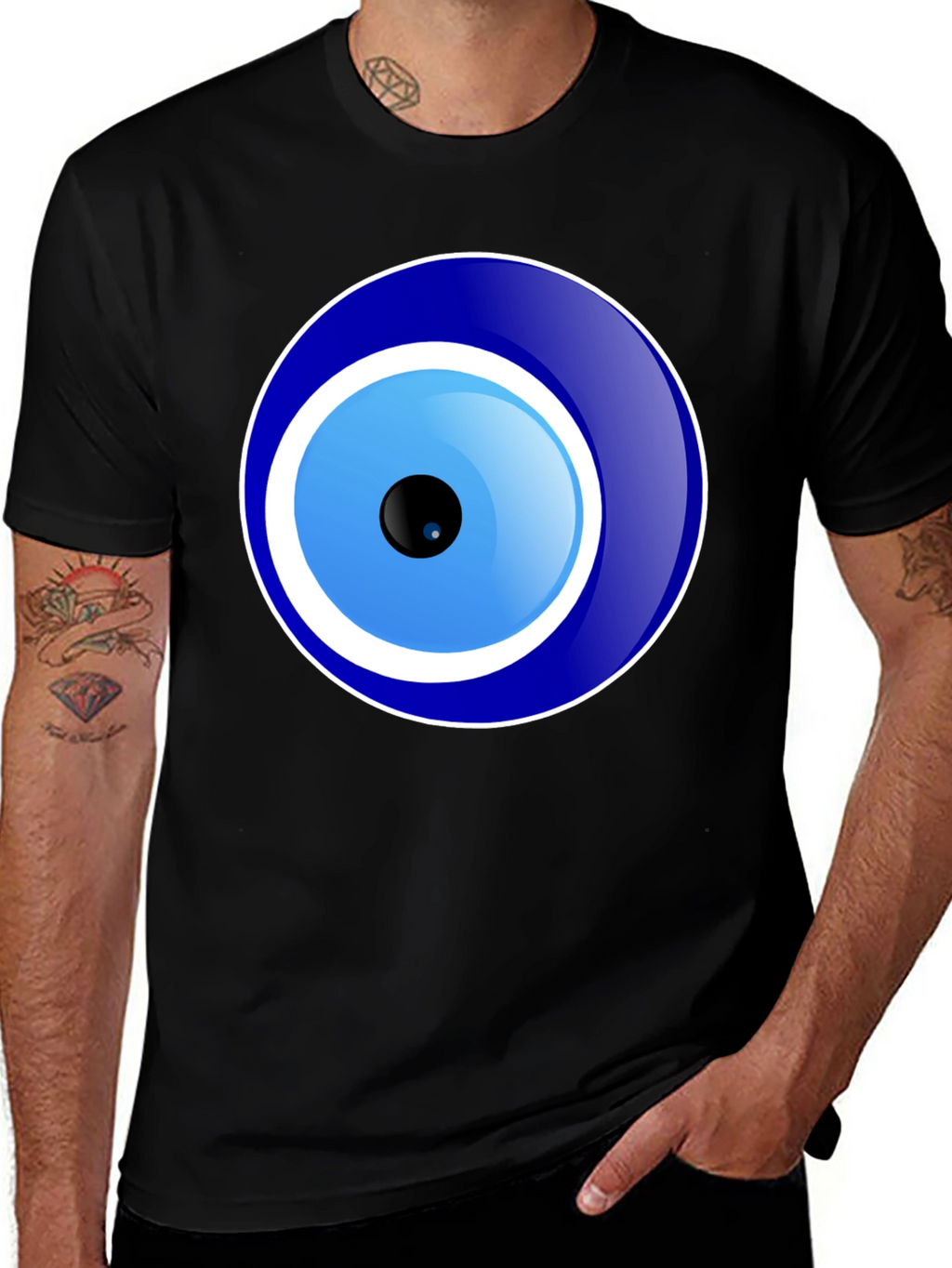 Evil Eye Graphic T-Shirt - Unisex Black Tee