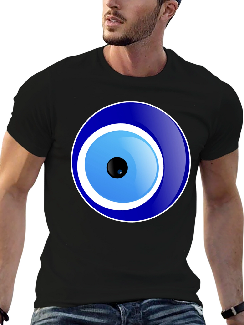 Evil Eye Graphic T-Shirt - Unisex Black Tee