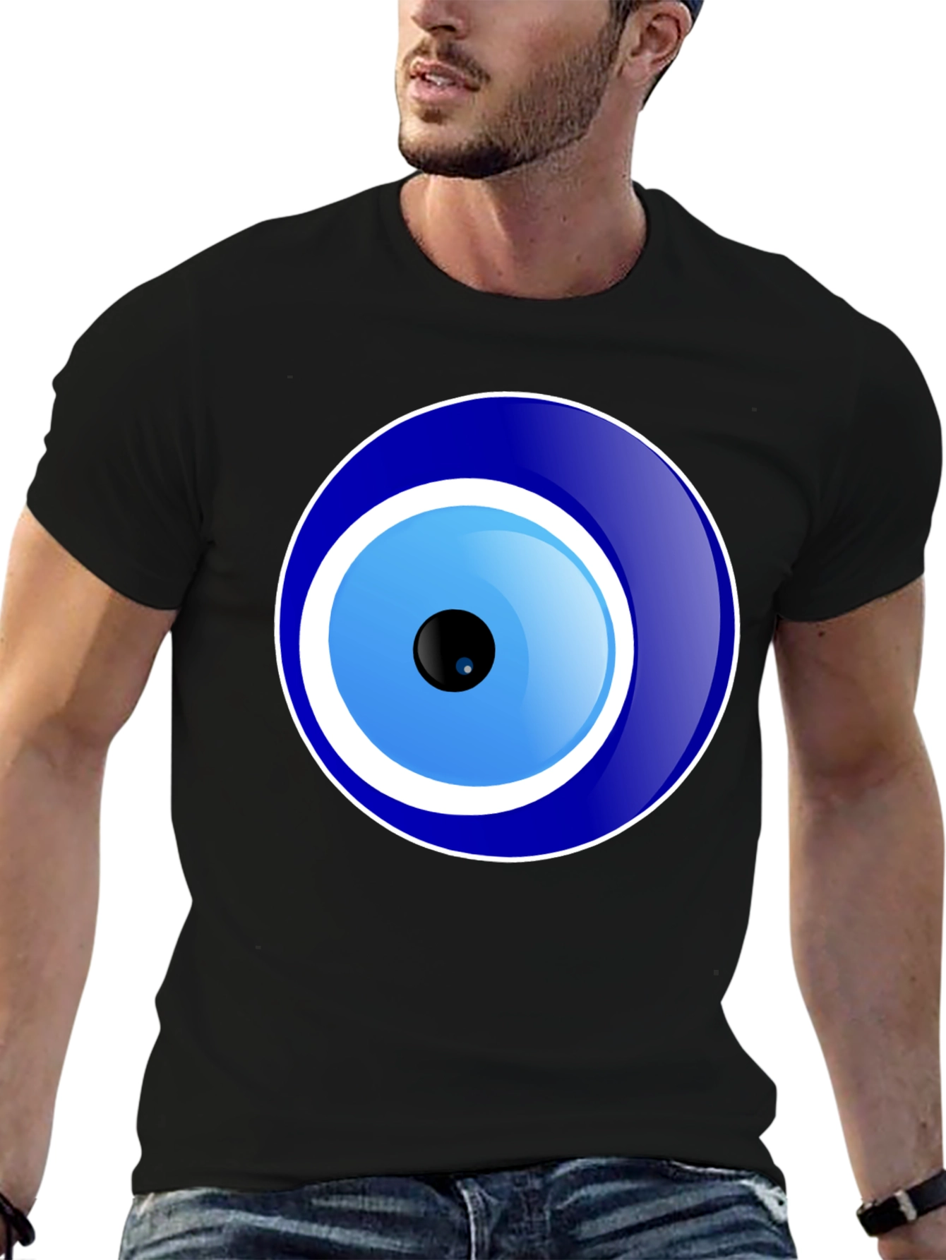 Evil Eye Graphic T-Shirt - Unisex Black Tee