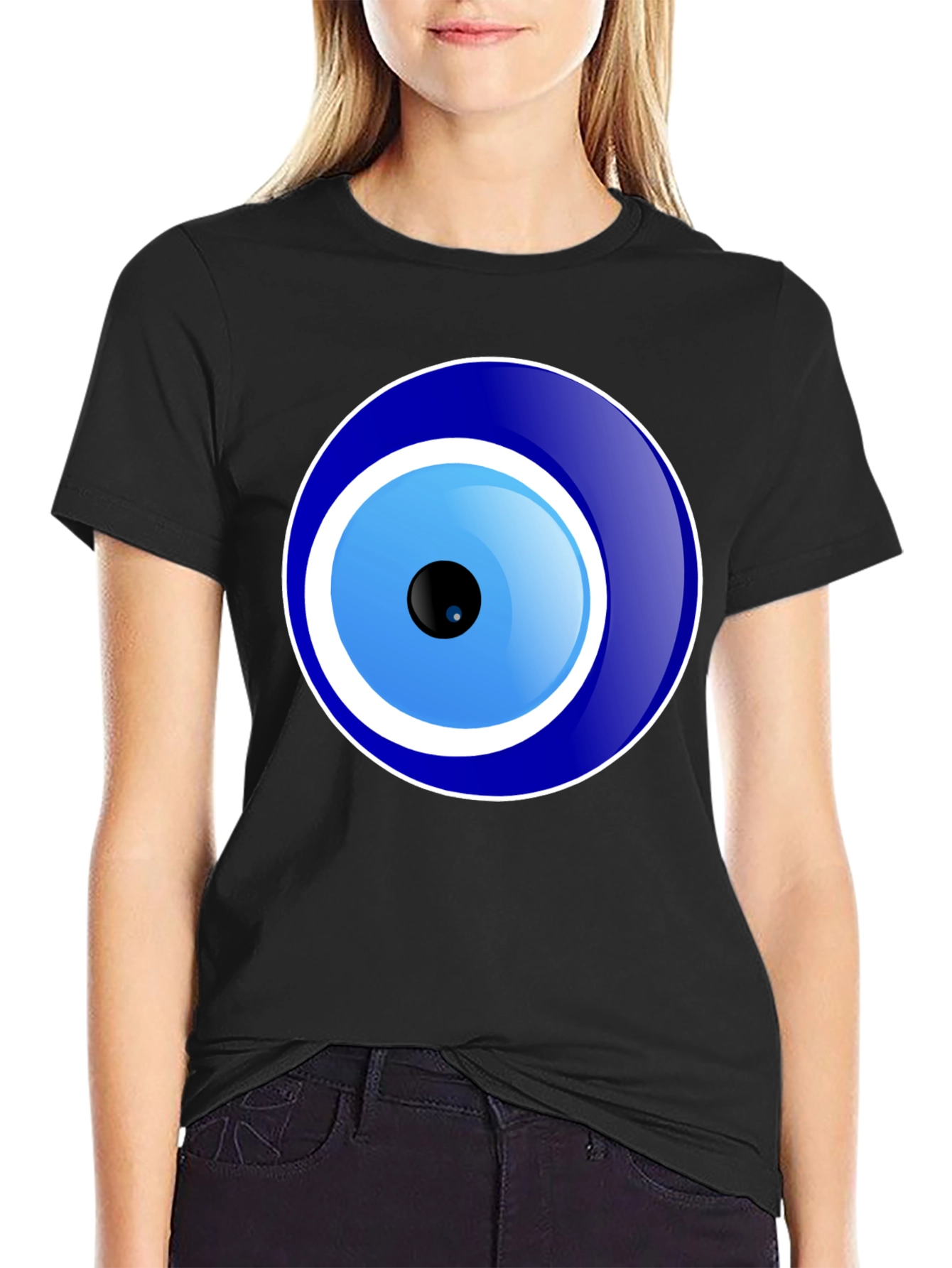 Evil Eye Graphic T-Shirt - Unisex Black Tee