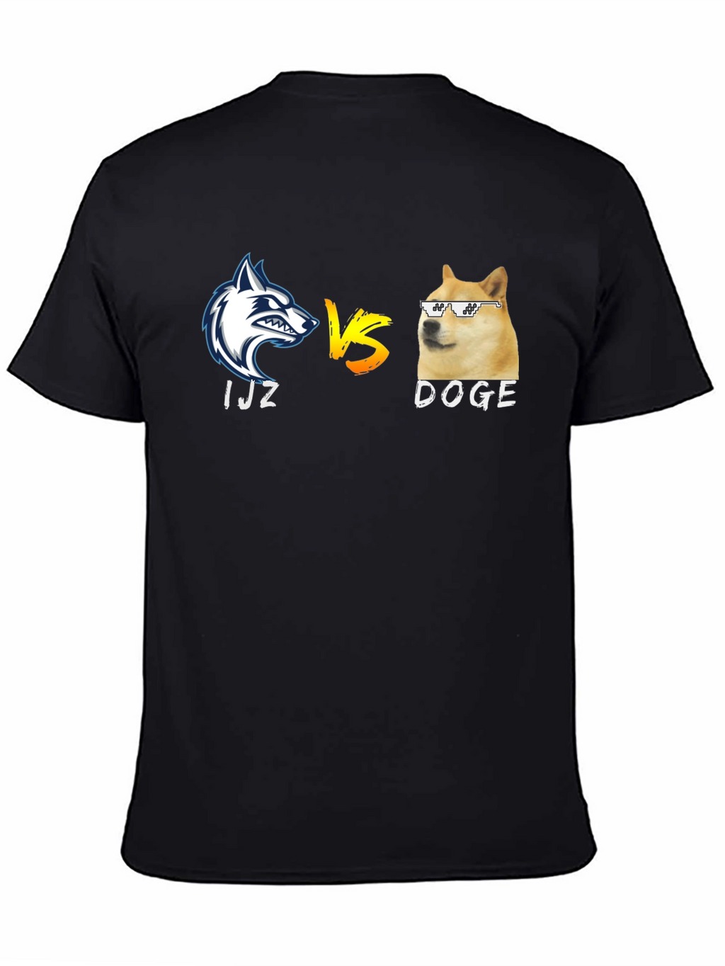IJZ vs Doge Black T-Shirt