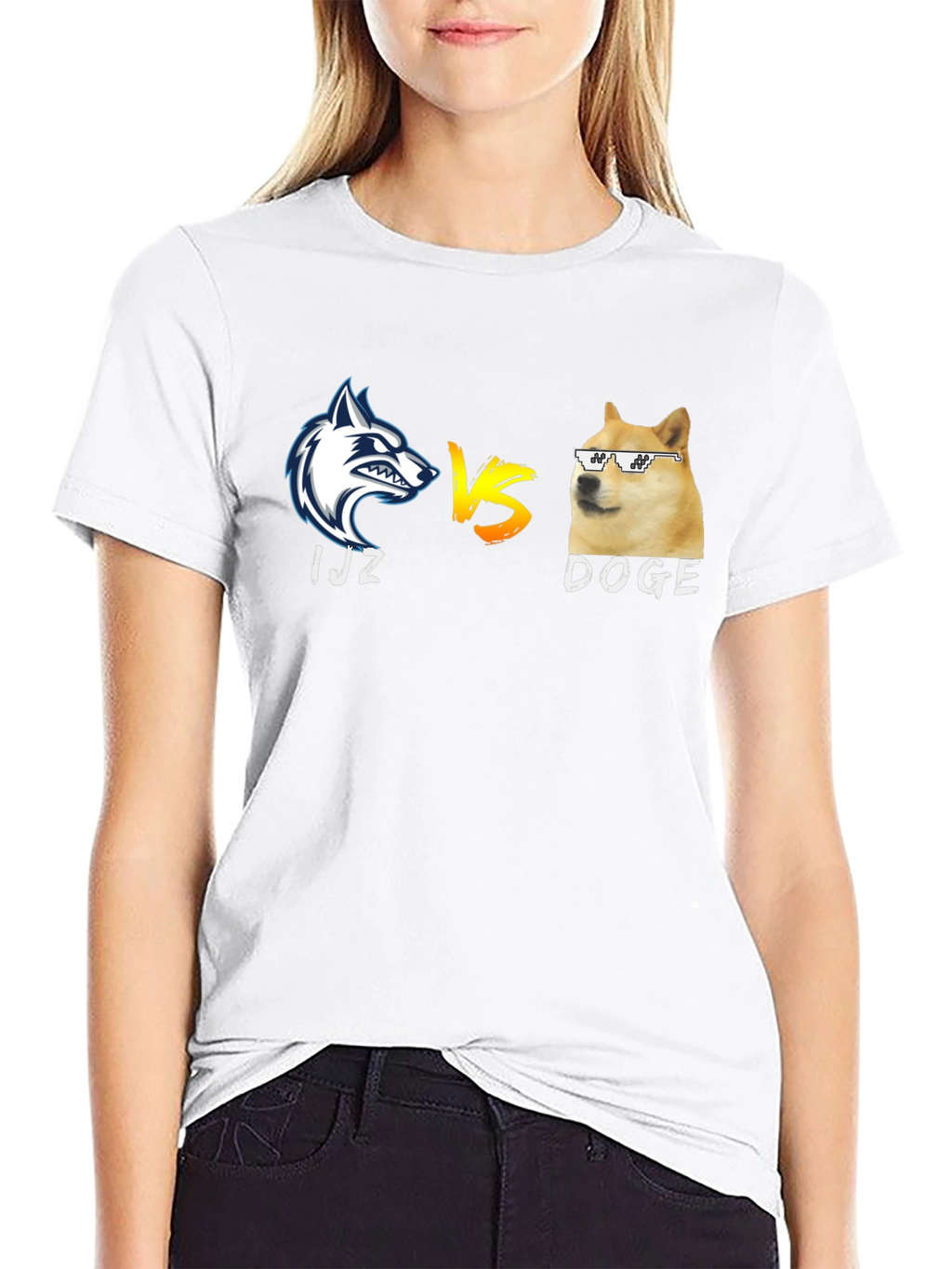 IJZ vs Doge Black T-Shirt