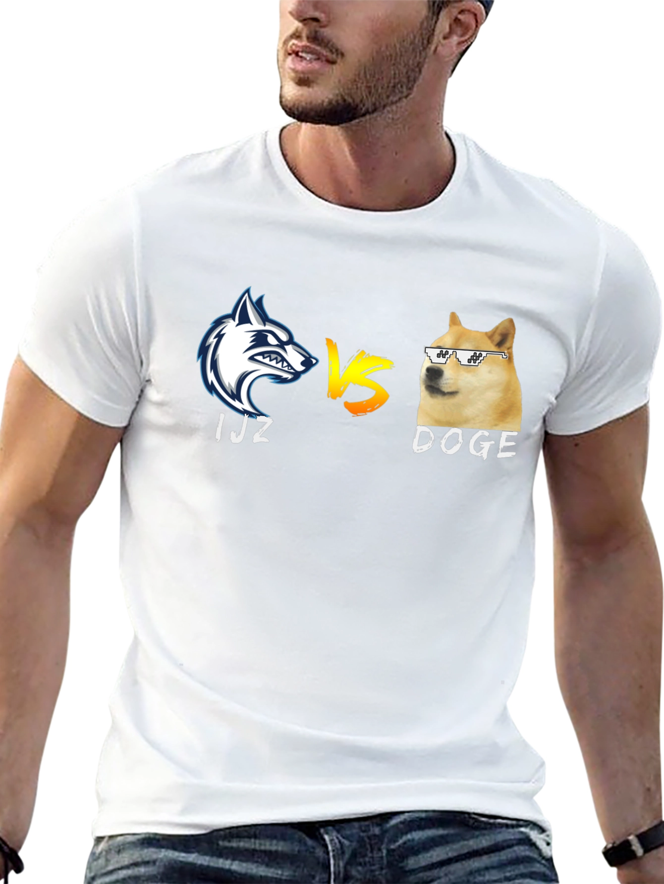 IJZ vs Doge Black T-Shirt